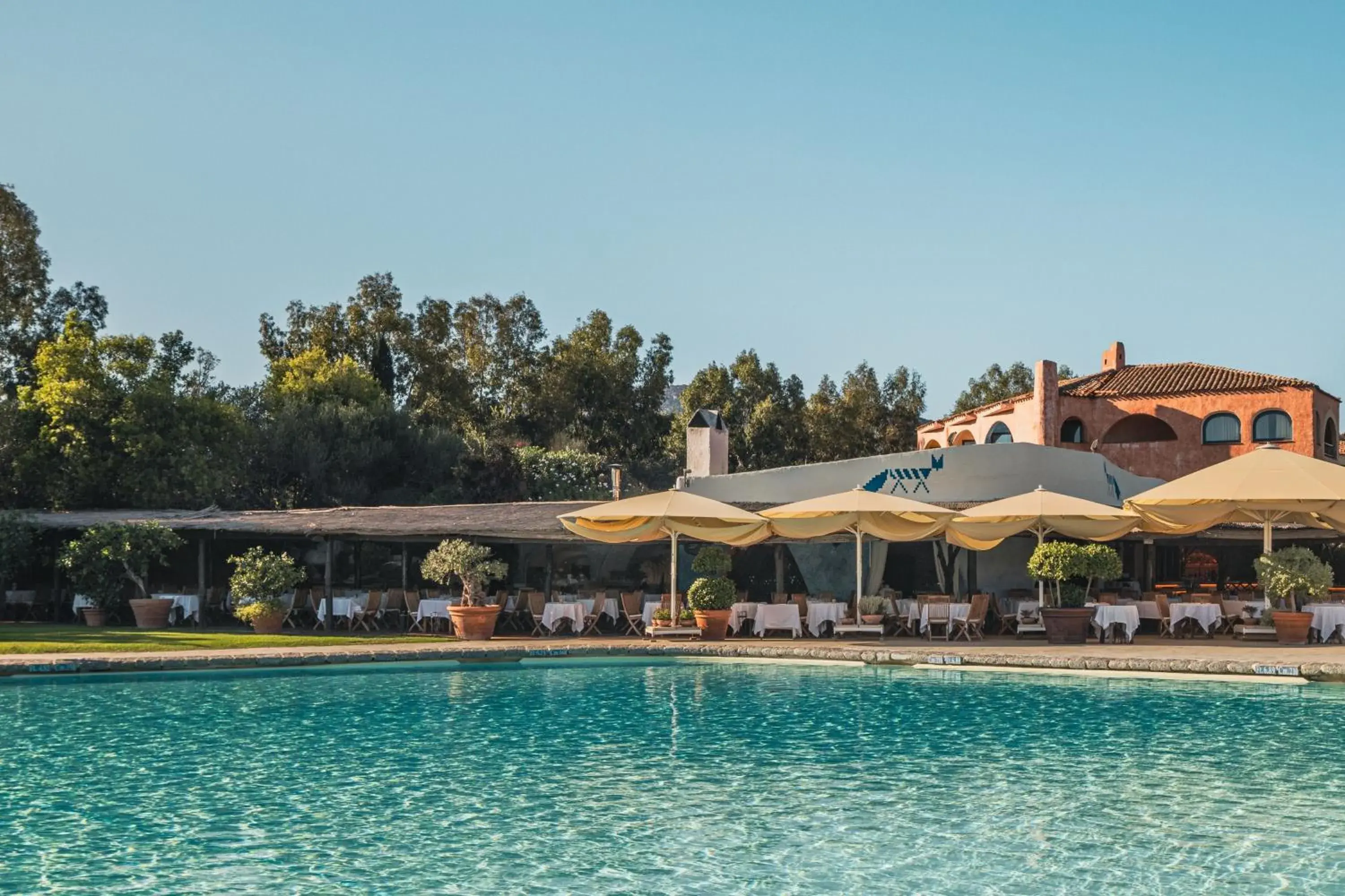 Restaurant/places to eat, Swimming Pool in Hotel Cala Di Volpe A Luxury Collection Hotel Costa Smeralda