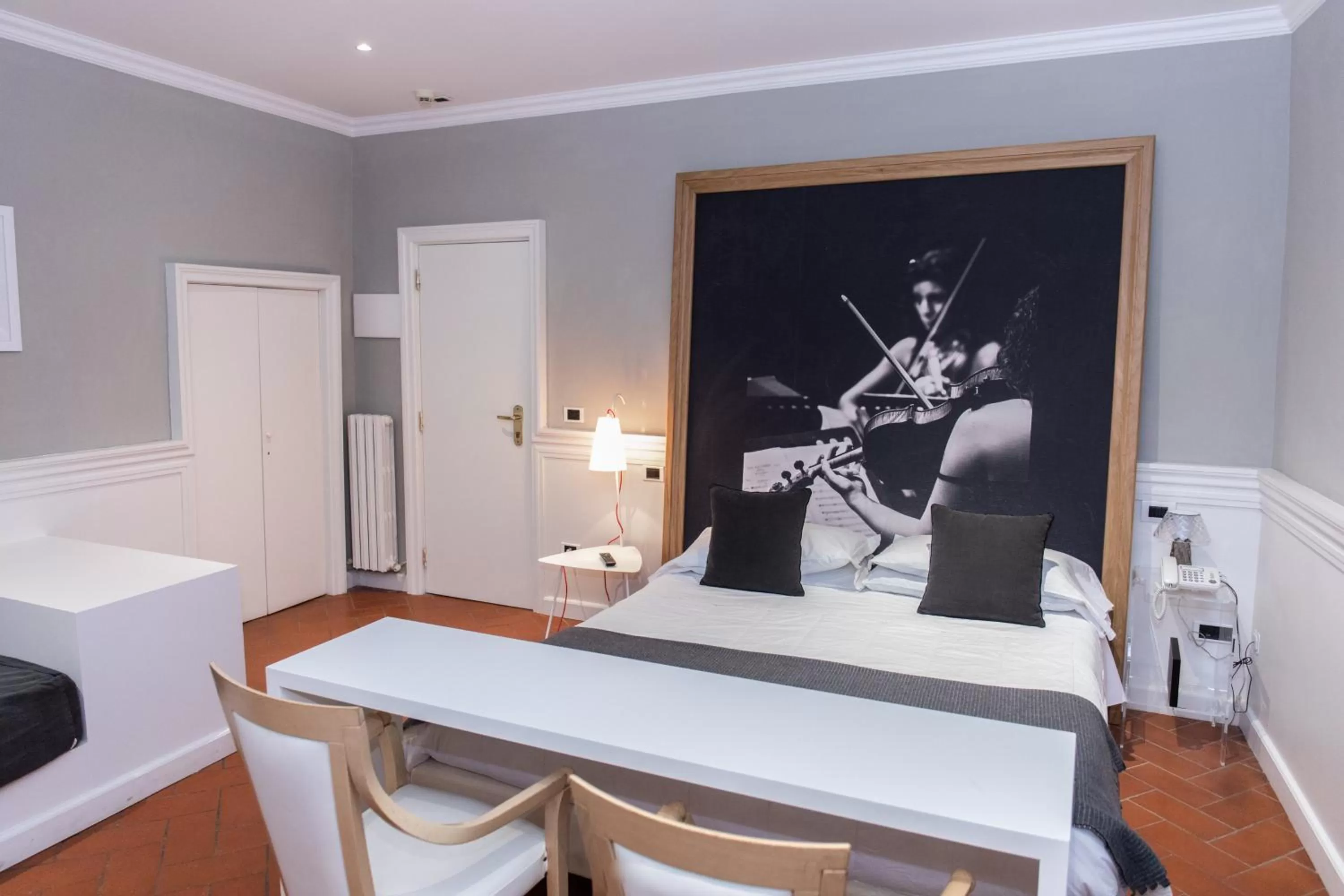 Bed in Hotel Clitunno