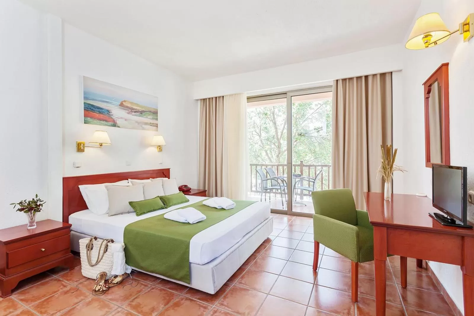 Photo of the whole room, Bed in Rigas Hotel Skopelos