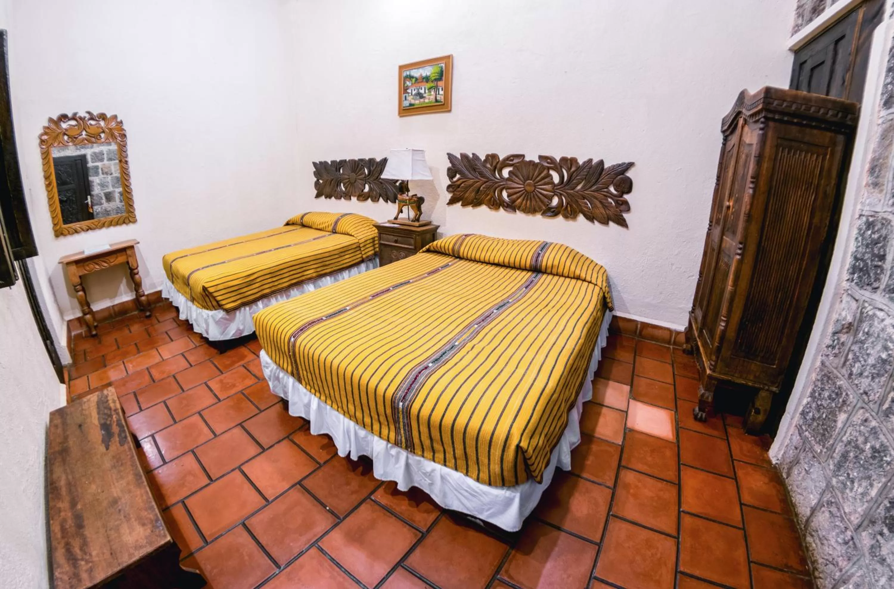 Bed in Hotel Toliman