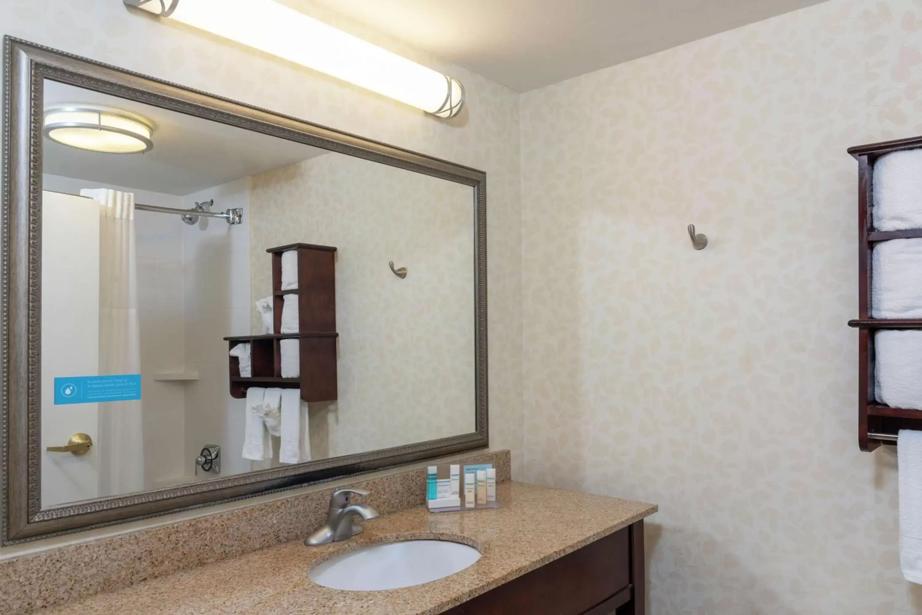 Bathroom in Hampton Inn Indianapolis Downtown Across from Circle Centre