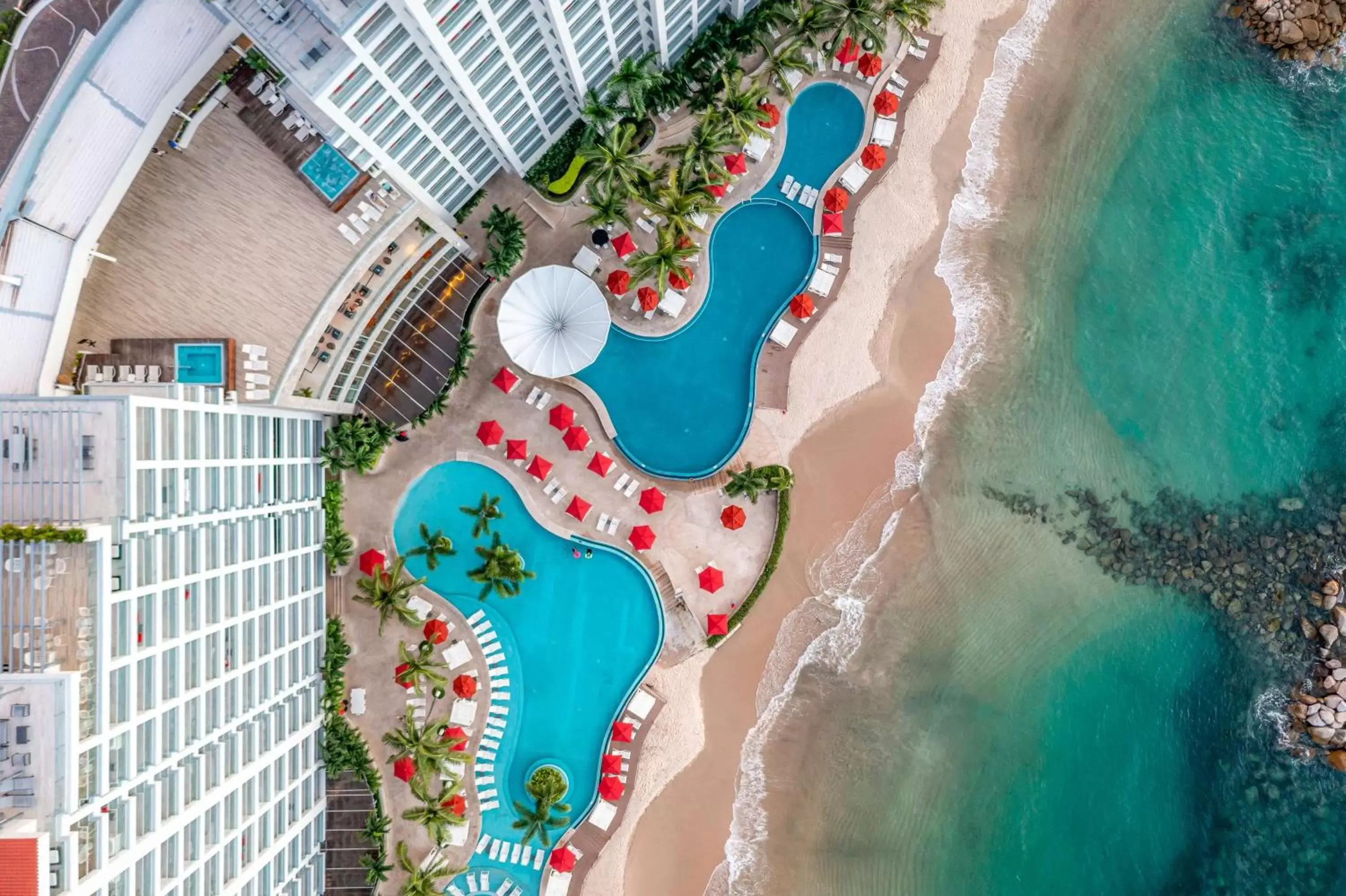 Pool view, Bird's-eye View in Hilton Vallarta Riviera All-Inclusive Resort,Puerto Vallarta