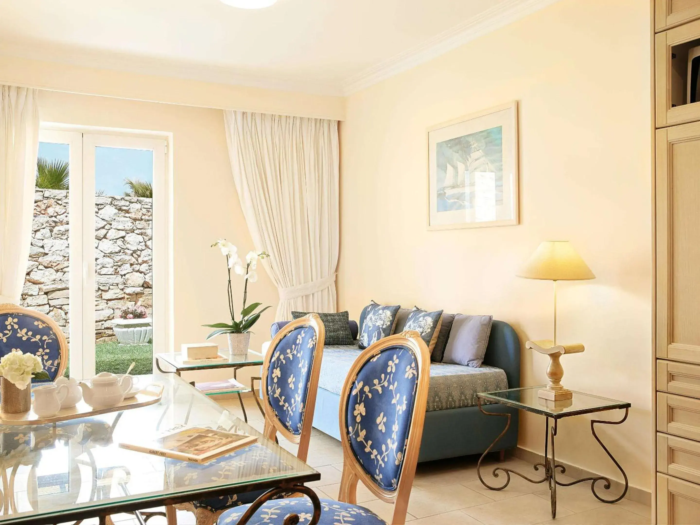 Bedroom, Seating Area in Grecotel Marine Palace & Aqua Park