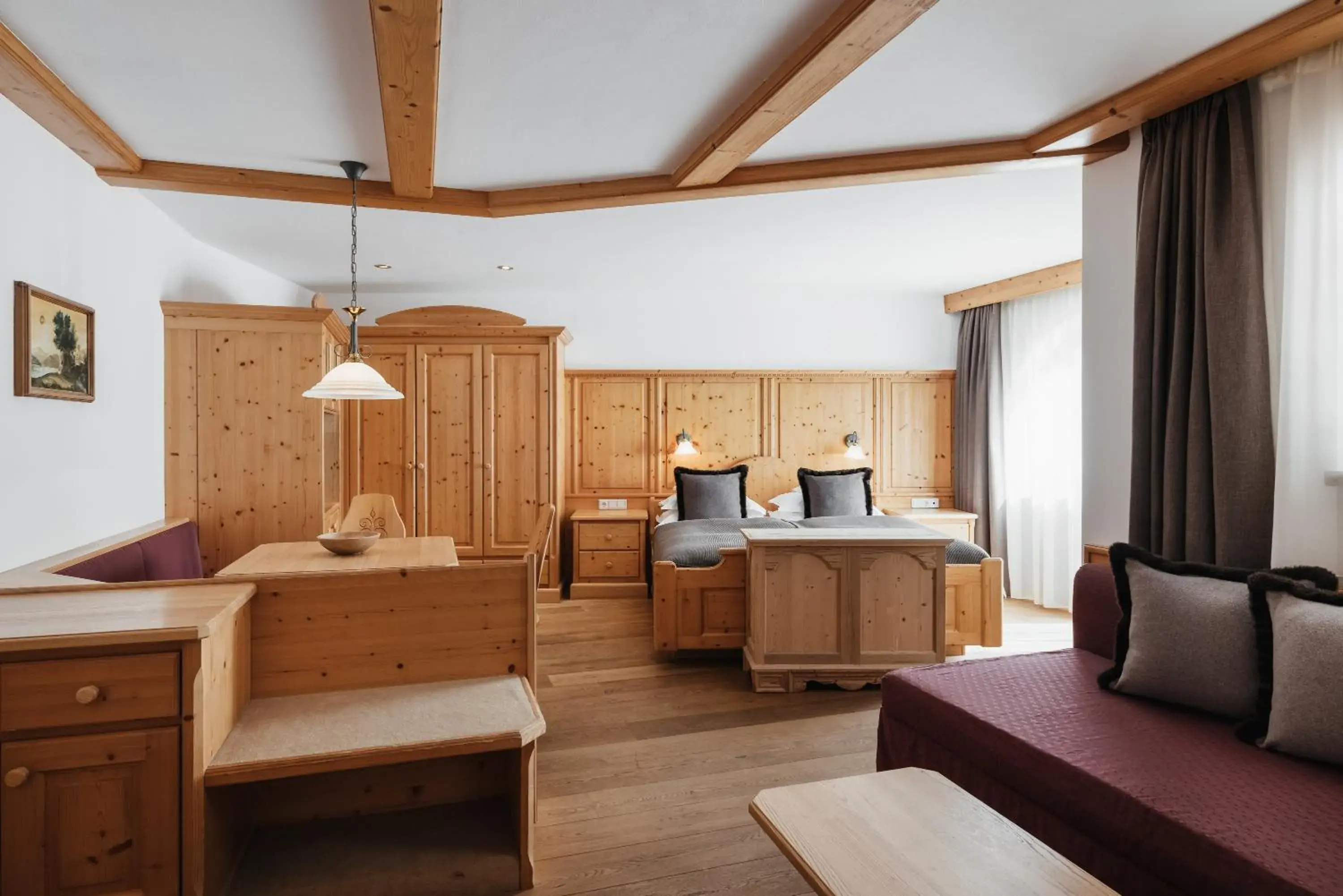 Bed in Kolfuschgerhof Mountain Resort