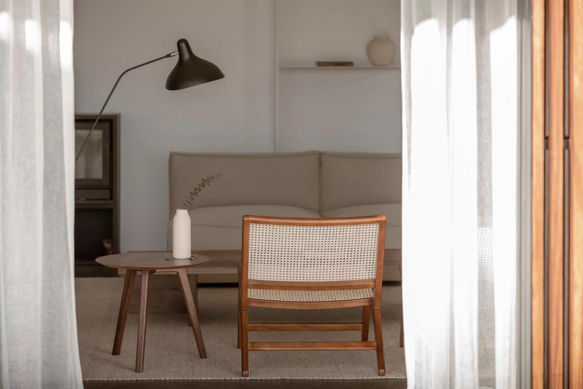 Living room in L'AND Vineyards - Relais & Châteaux