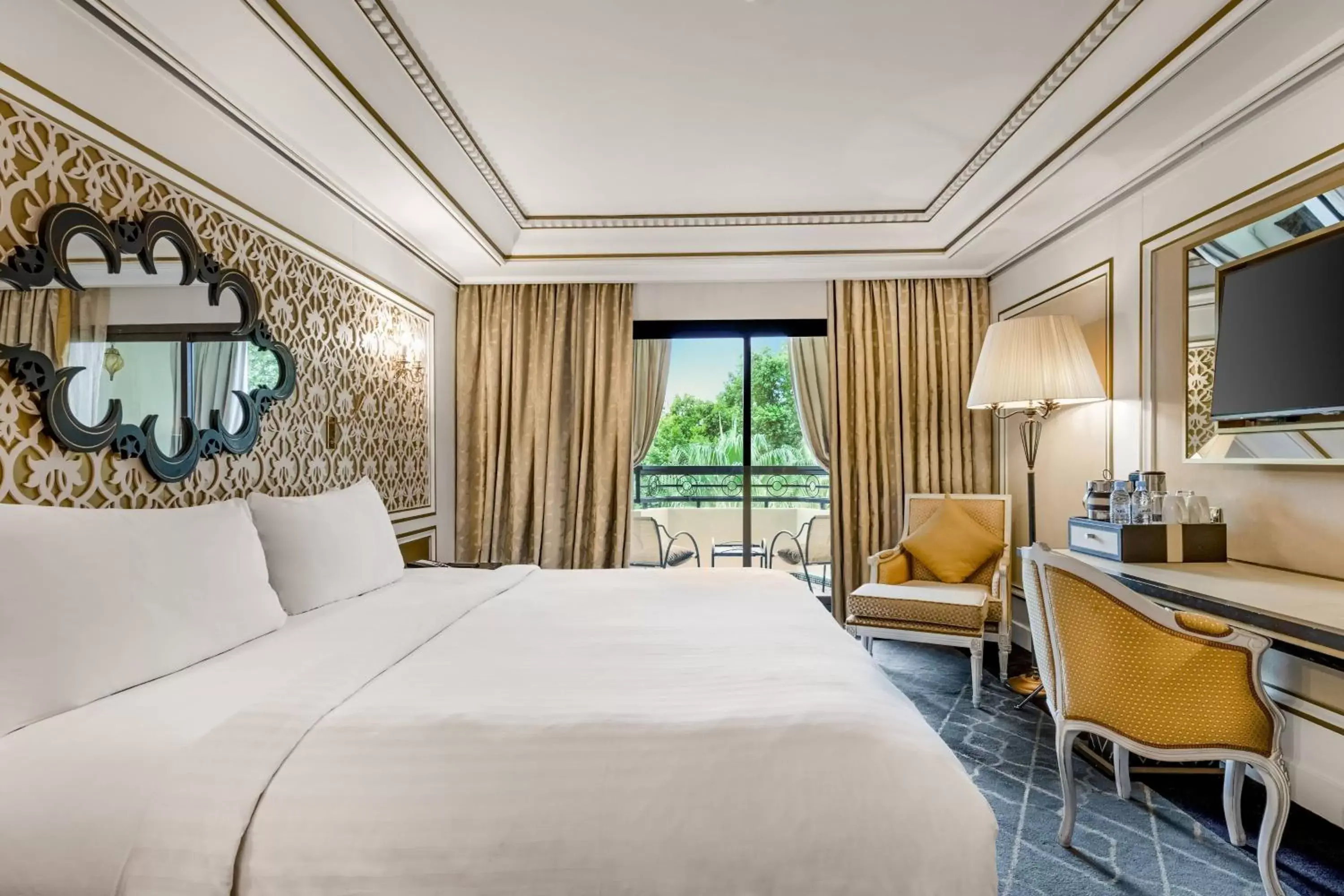 Deluxe Room, Guest room, 1 King, Garden view, Balcony in Fes Marriott Hotel Jnan Palace Deluxe Room, Guest room, 1 King, Garden view, Balcony in Fes Marriott Hotel Jnan Palace