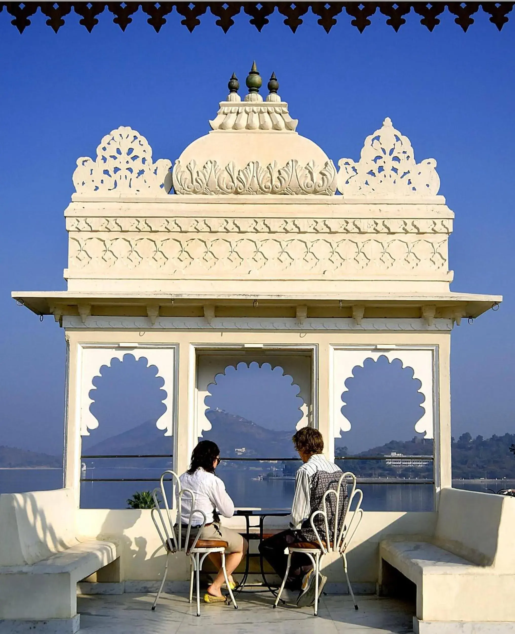 Lake view in Rampratap Palace by Fateh Collection Lake view in Rampratap Palace by Fateh Collection