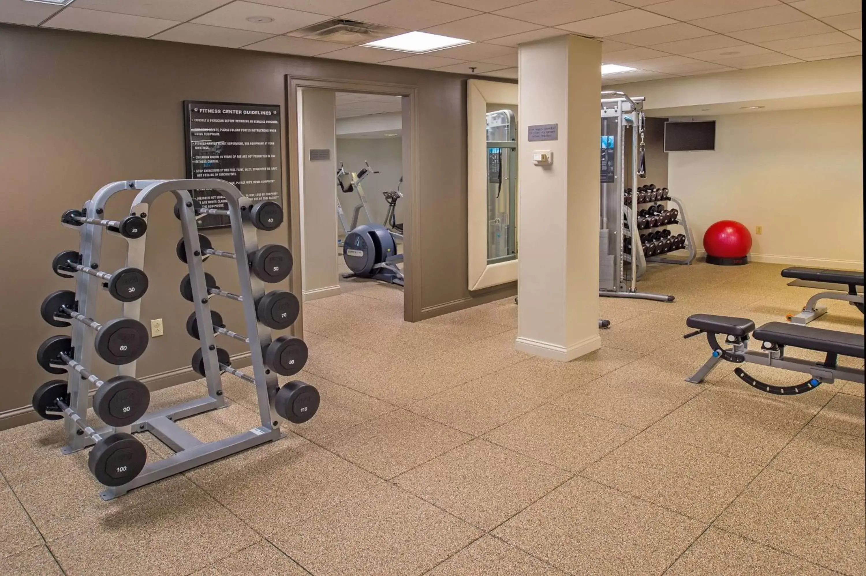 Fitness centre/facilities, Fitness Center/Facilities in Hilton St. Louis at the Ballpark