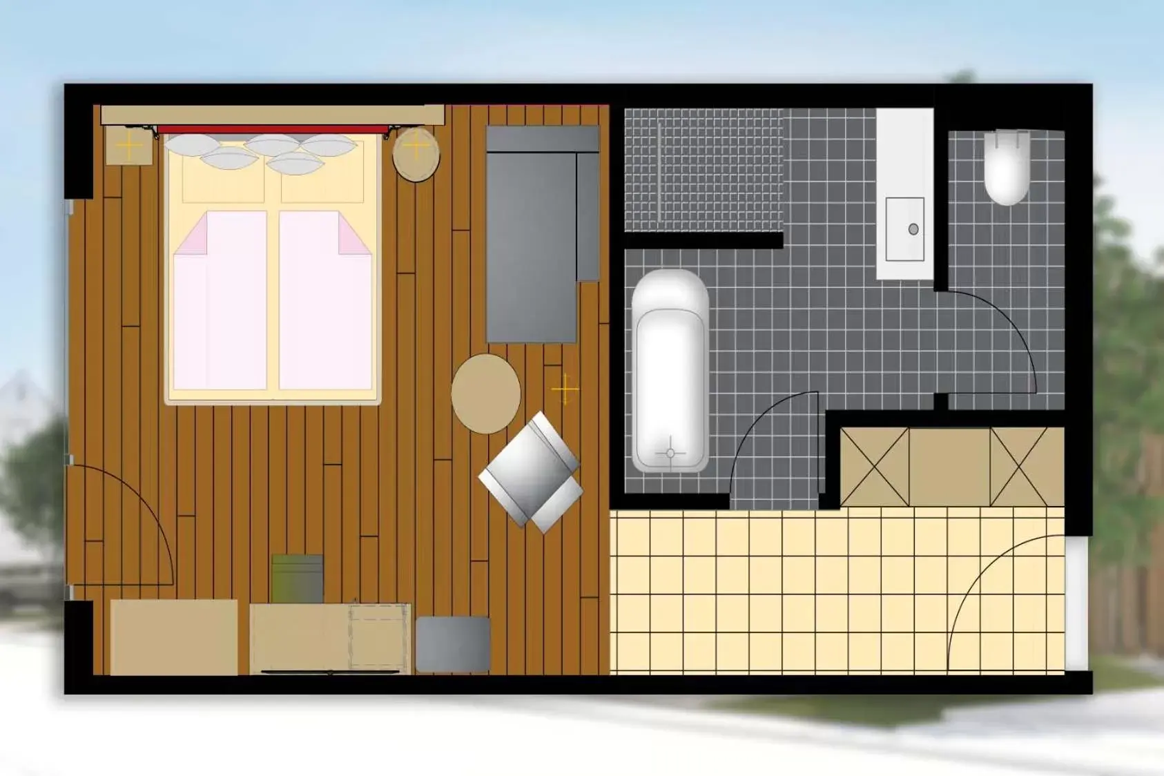 Floor Plan in Landhotel Zum Goldenen Kreuz