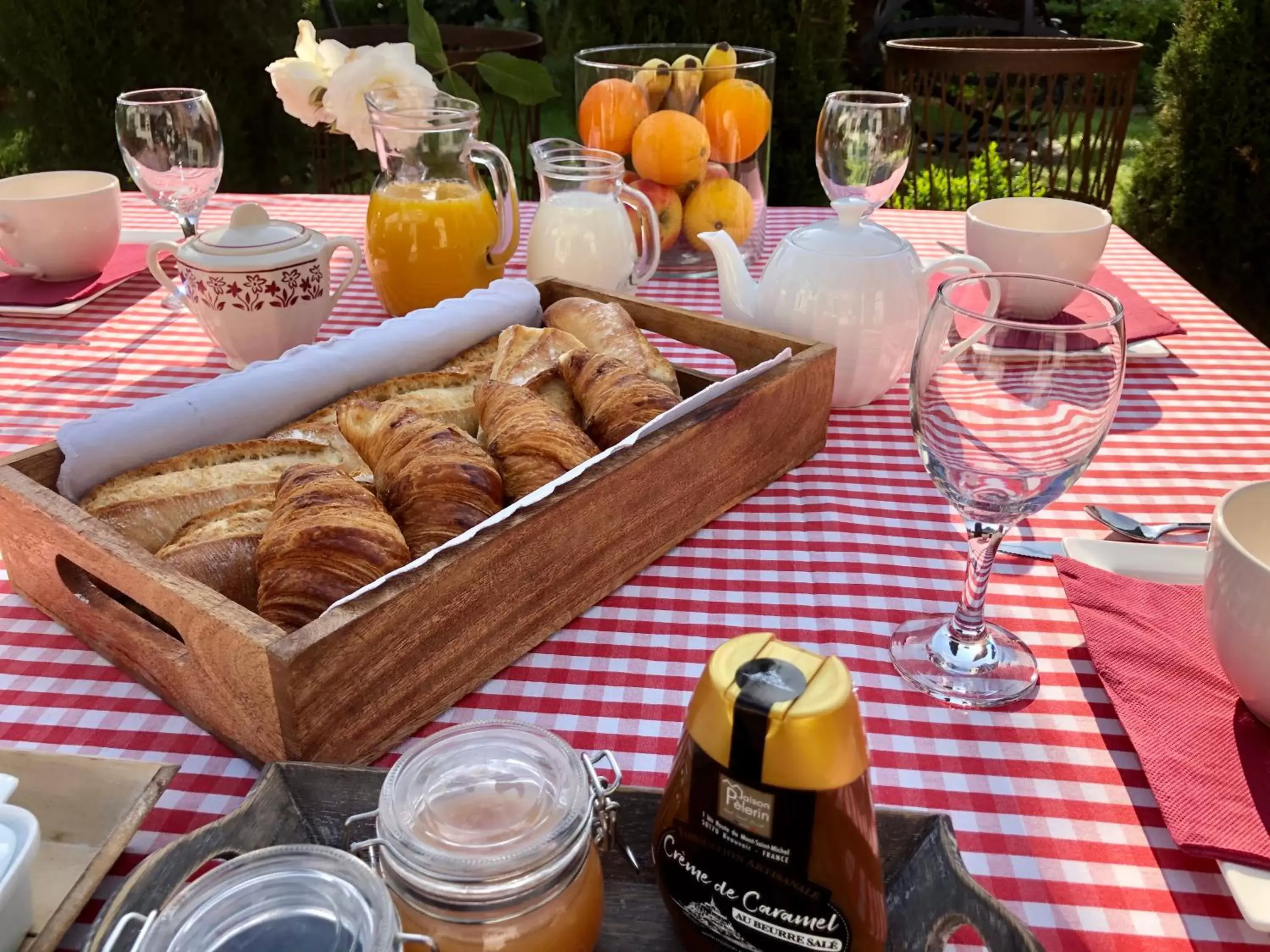 Breakfast in Le grenier du jardin