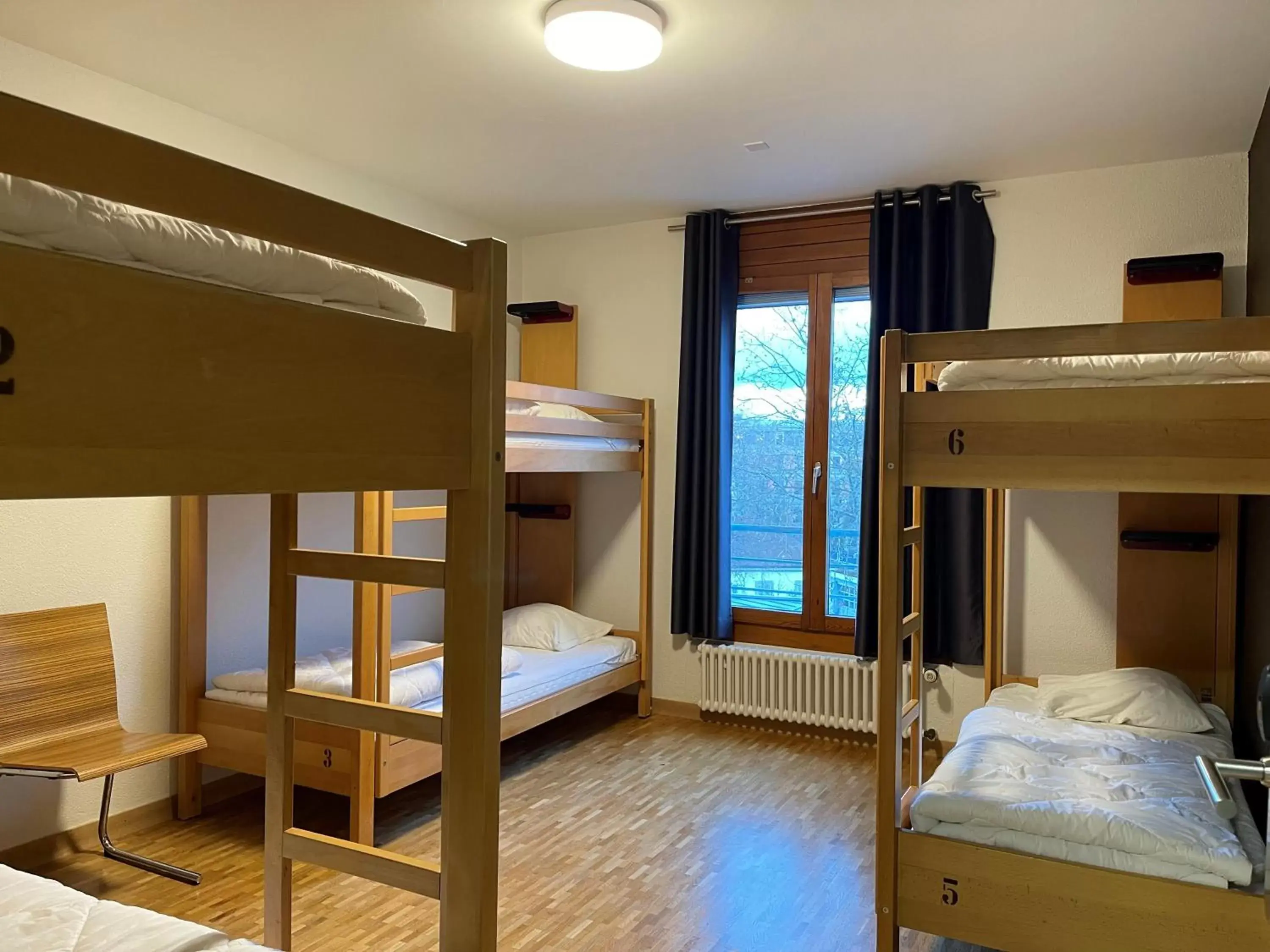 Bedroom, Bunk Bed in Geneva Hostel