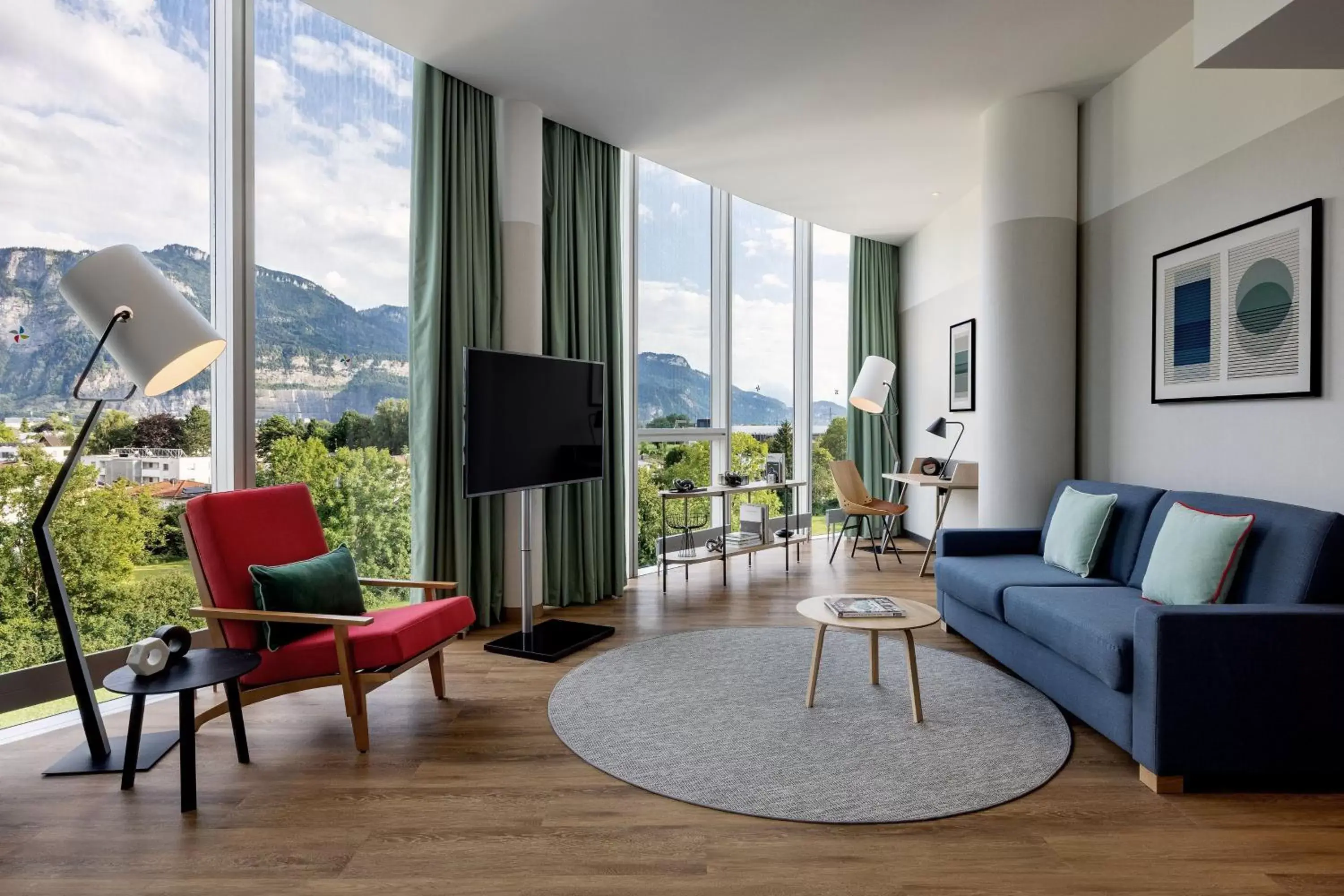 Living room, Seating Area in Four Points by Sheraton Panoramahaus Dornbirn