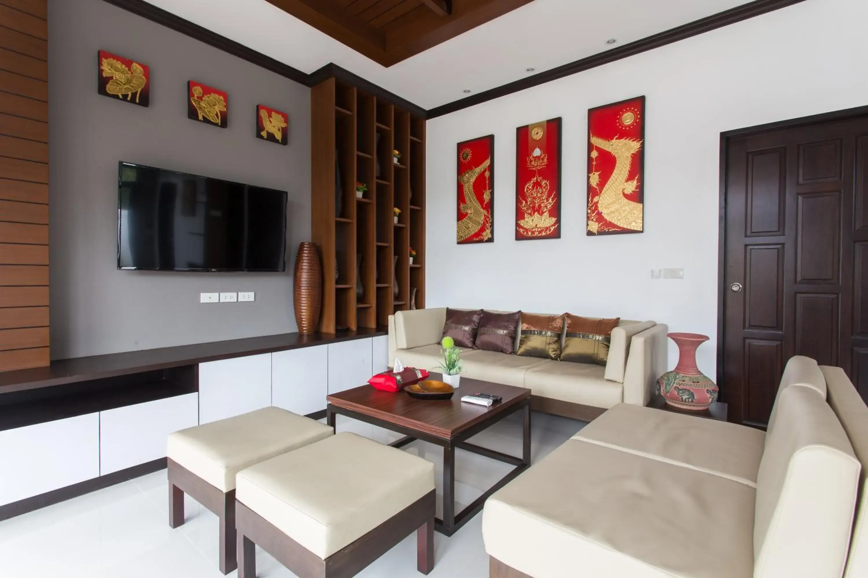 Living room, Seating Area in The Best Aonang Villas