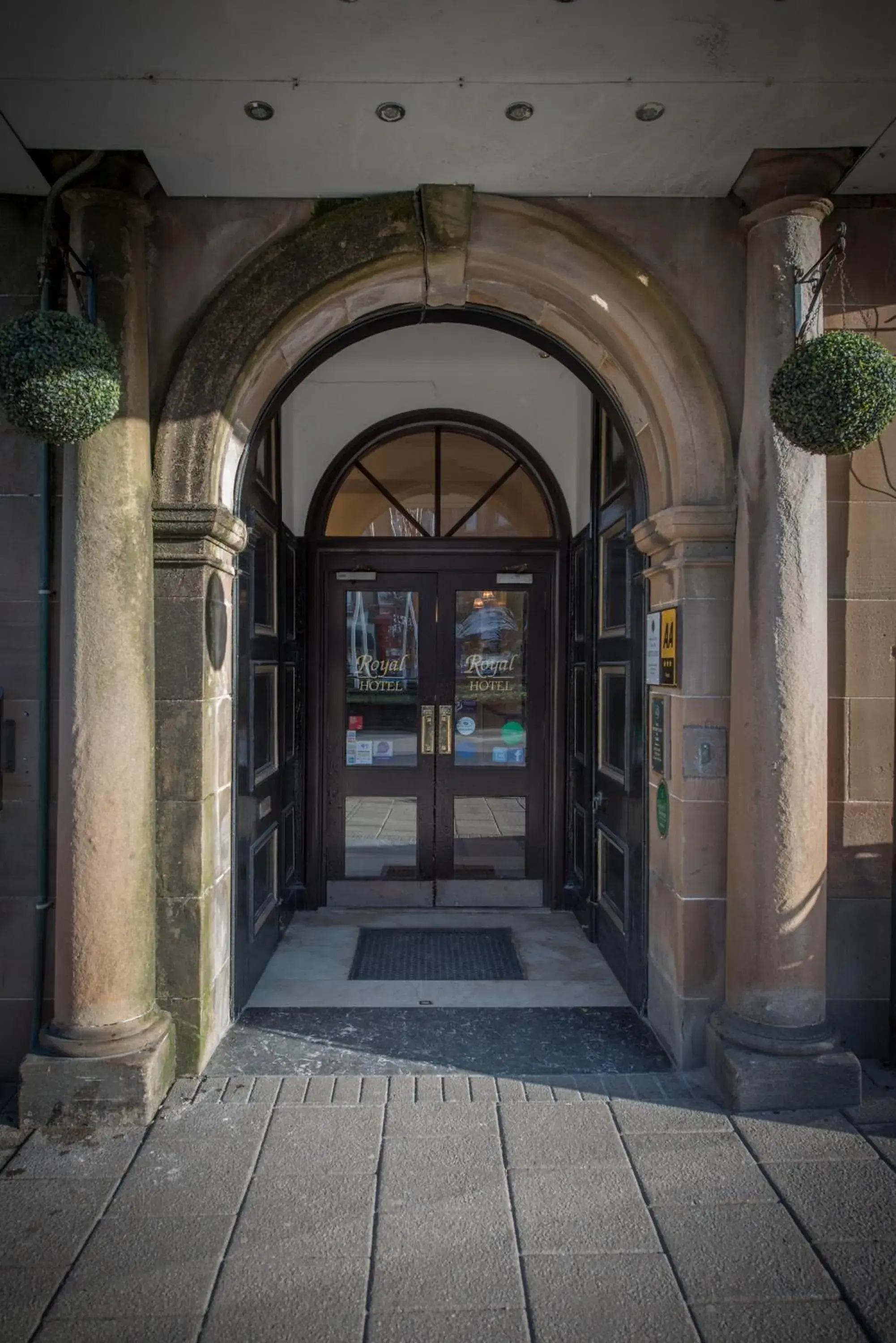 Facade/entrance in The Royal Hotel Facade/entrance in The Royal Hotel