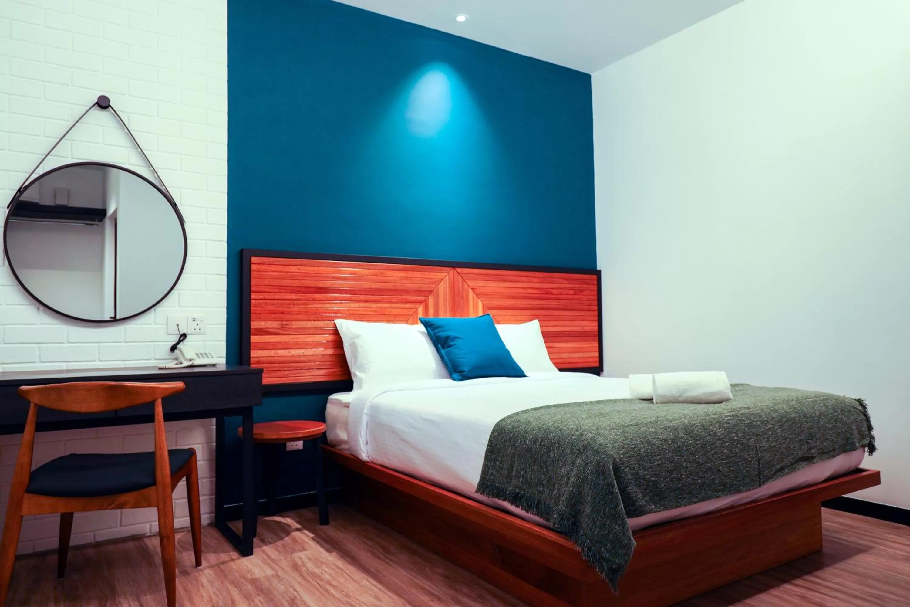 Photo of the whole room, Bed in The Journey hotel