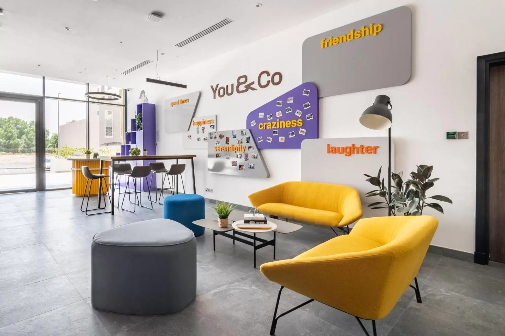 Lobby or reception in YouCo coliving Dubai Lobby or reception in YouCo coliving Dubai