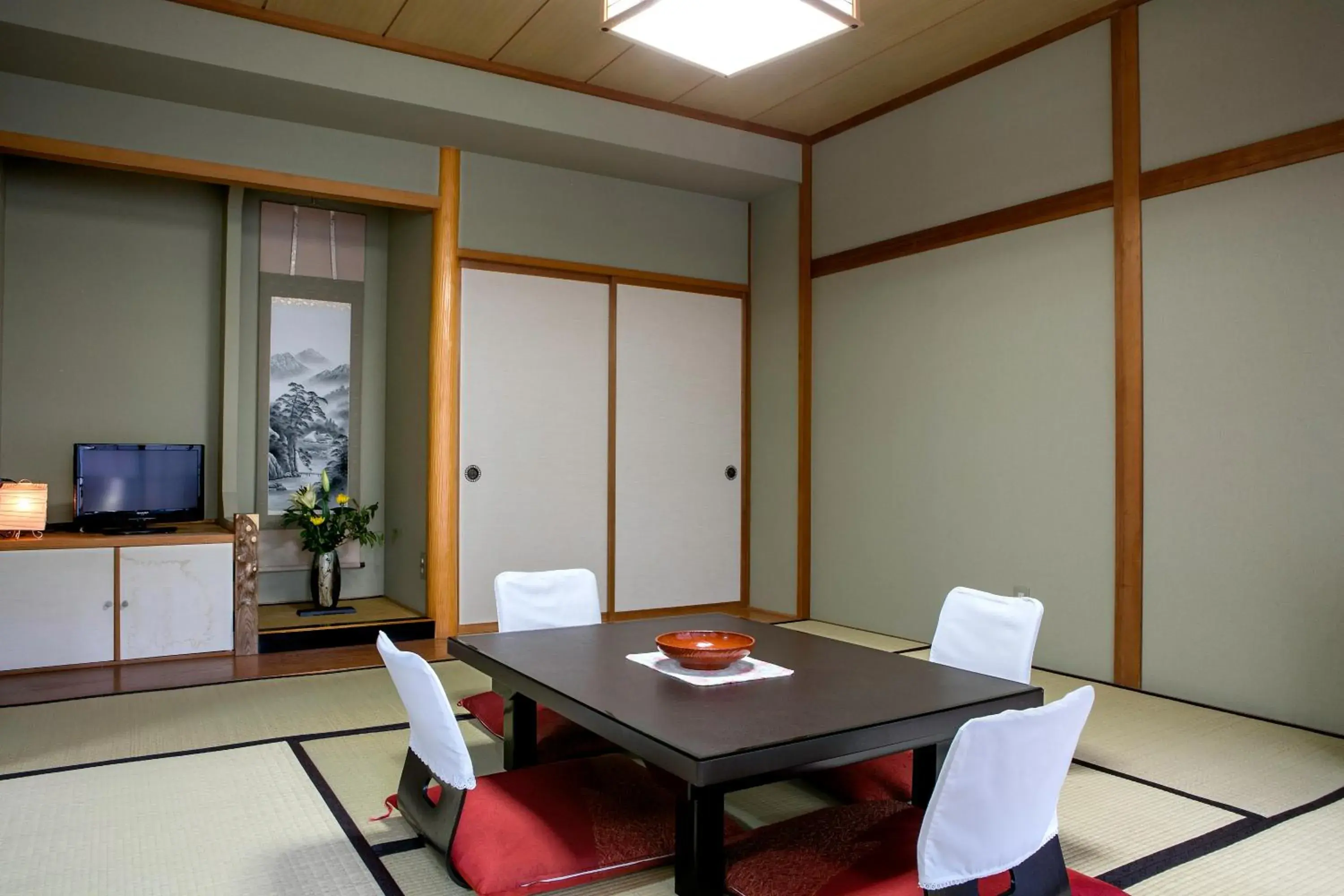 Living room, Dining Area in Ryokan Warabino