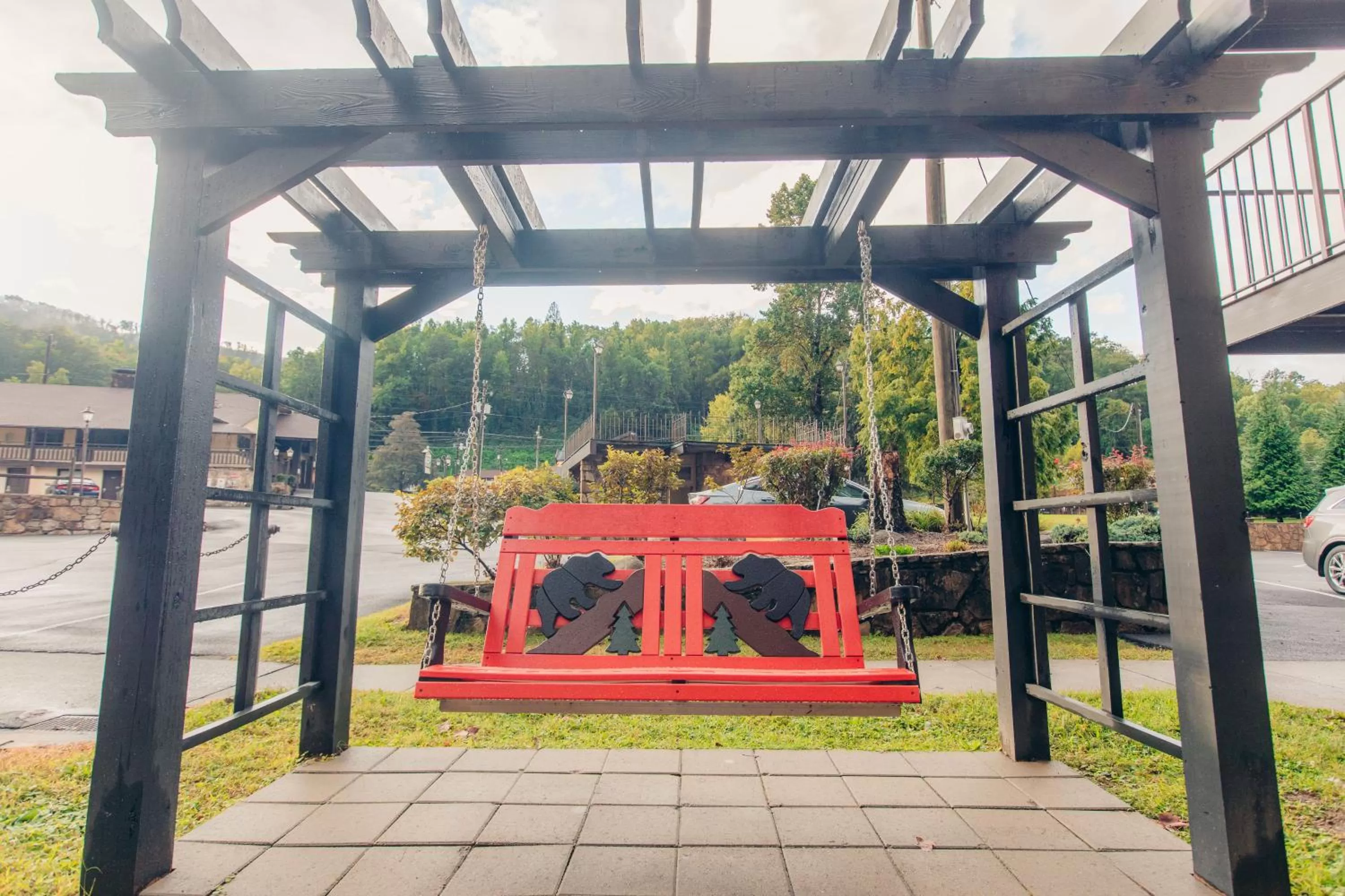 Patio in Brookside Lodge