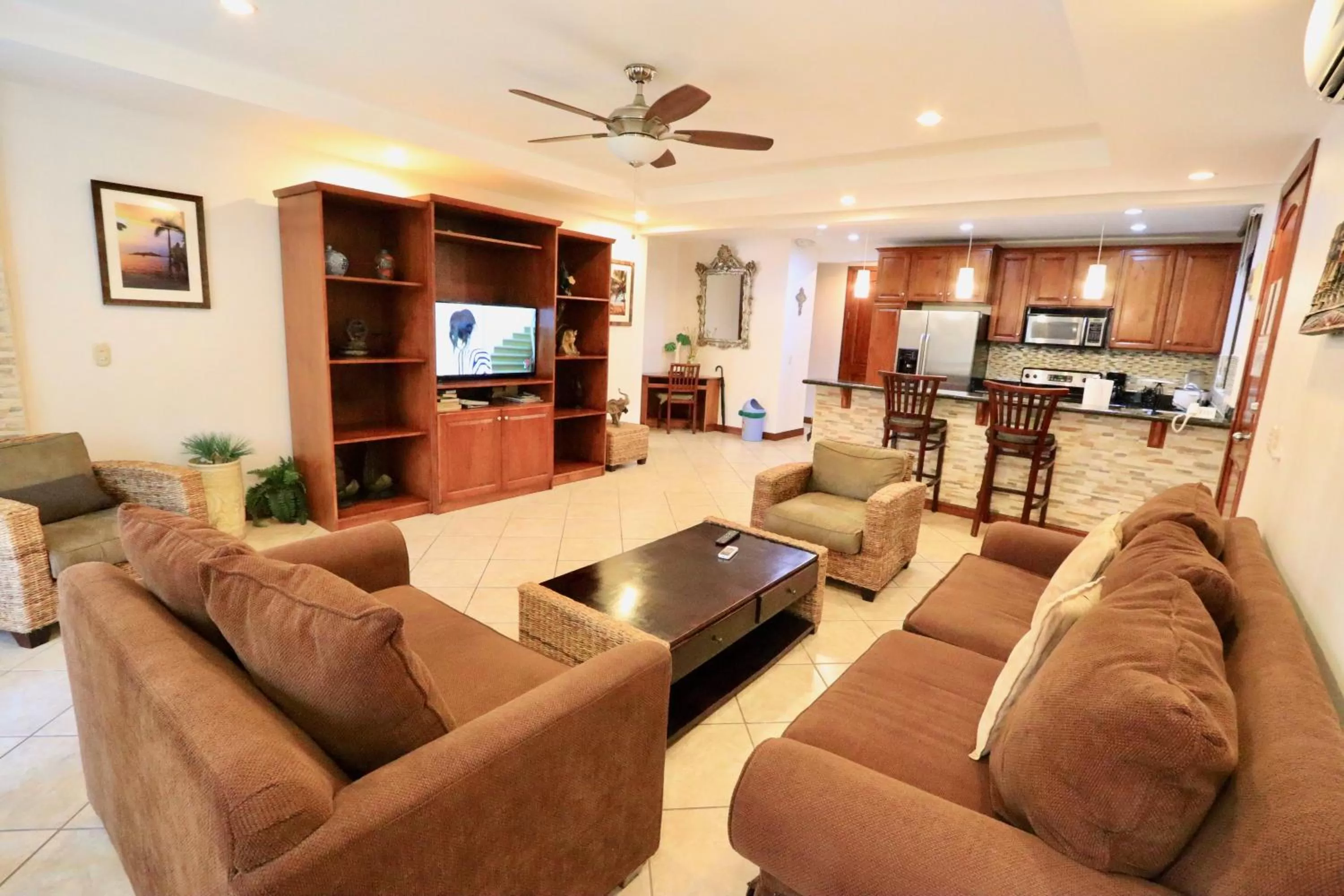 Living room in Monte Carlo Luxury Condominiums