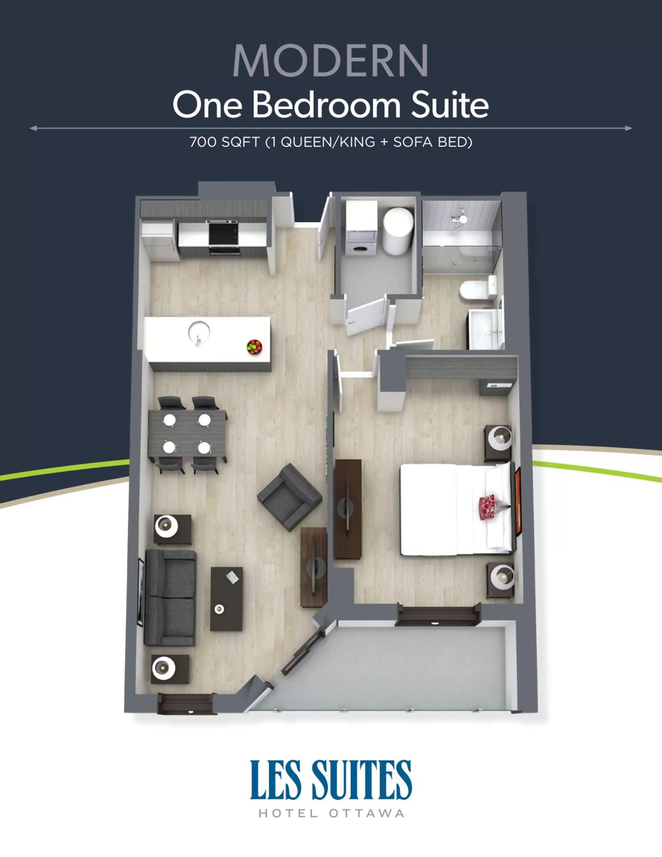 Floor plan in Les Suites Hotel Ottawa