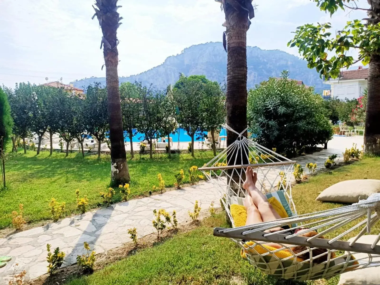 Garden, Swimming Pool in Hotel Palme Dalyan