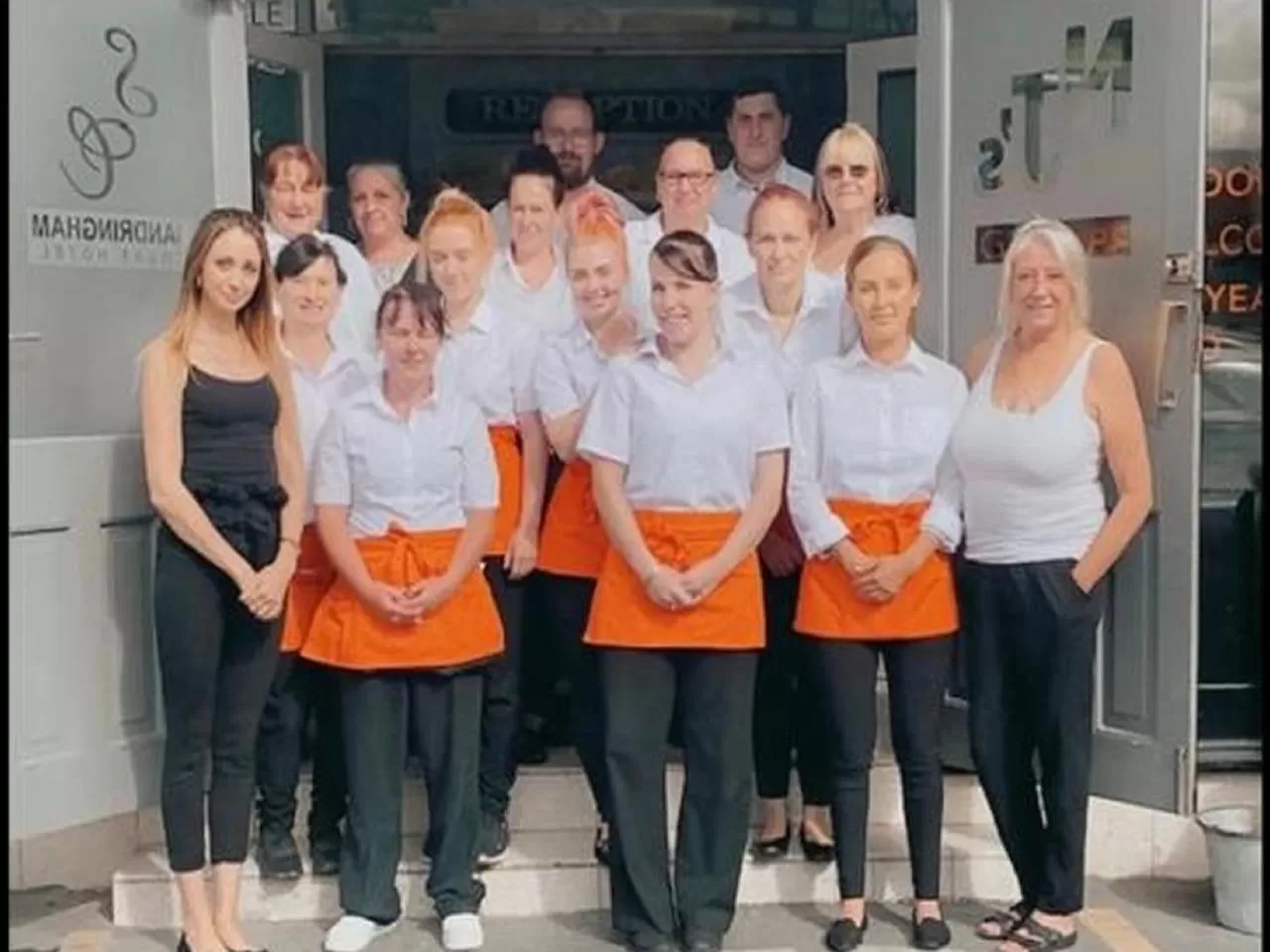 Staff in The Sandringham Court Hotel & Apartment Welcoming Large and Small Groups for 15 years