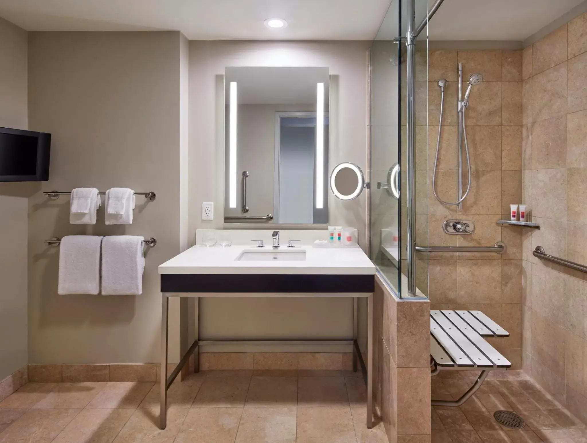 Bathroom in Loews Minneapolis Hotel