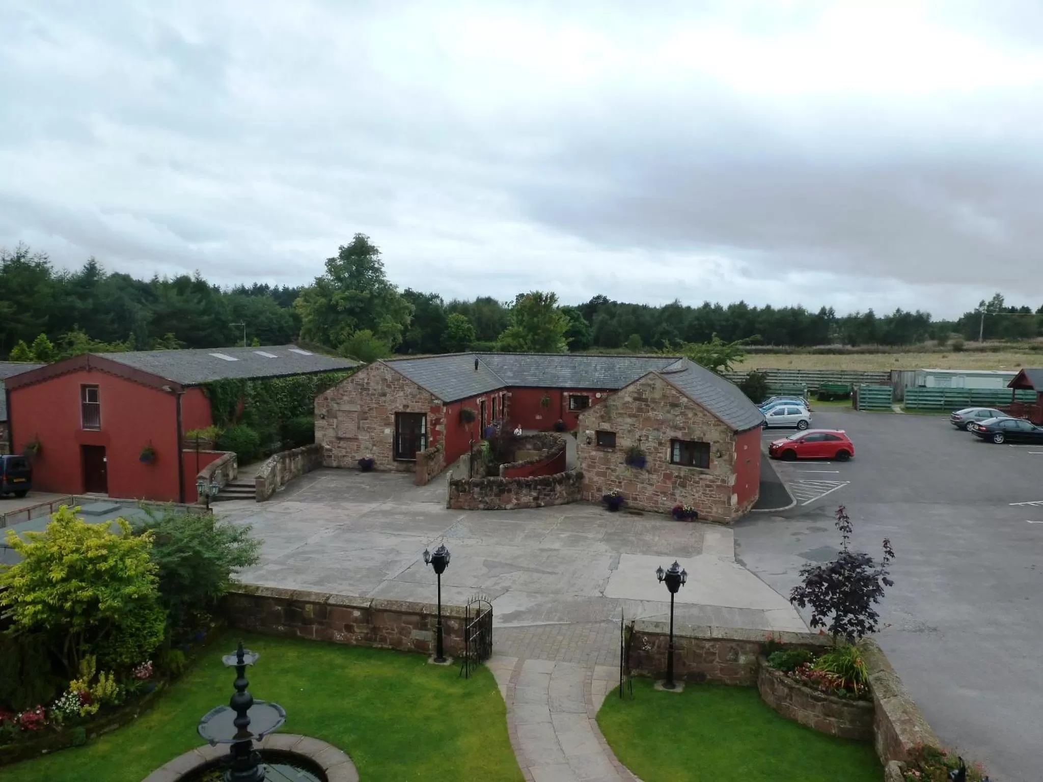 Bird's eye view in The Mill Forge Hotel