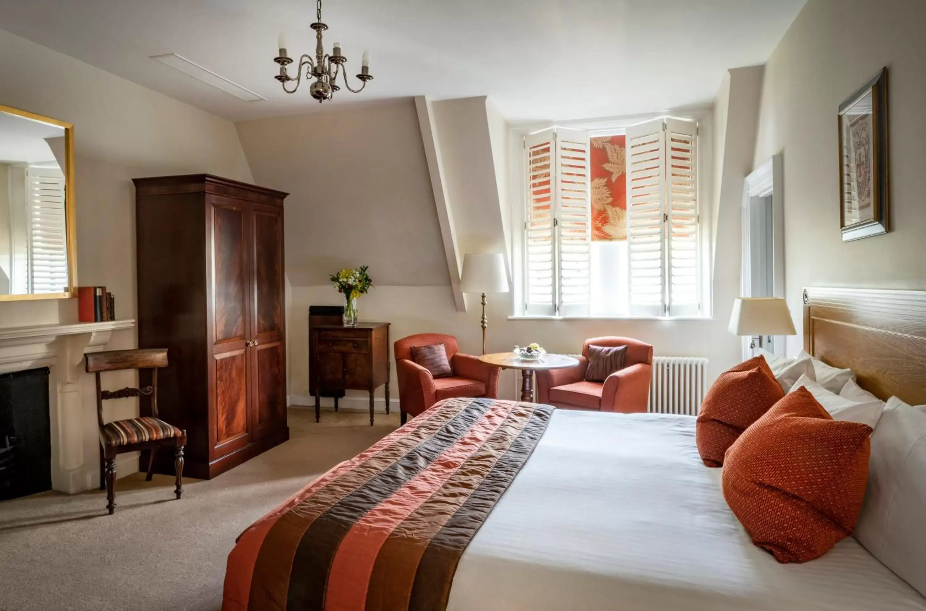 Bed, Seating Area in Ettington Park Hotel, Stratford-upon-Avon