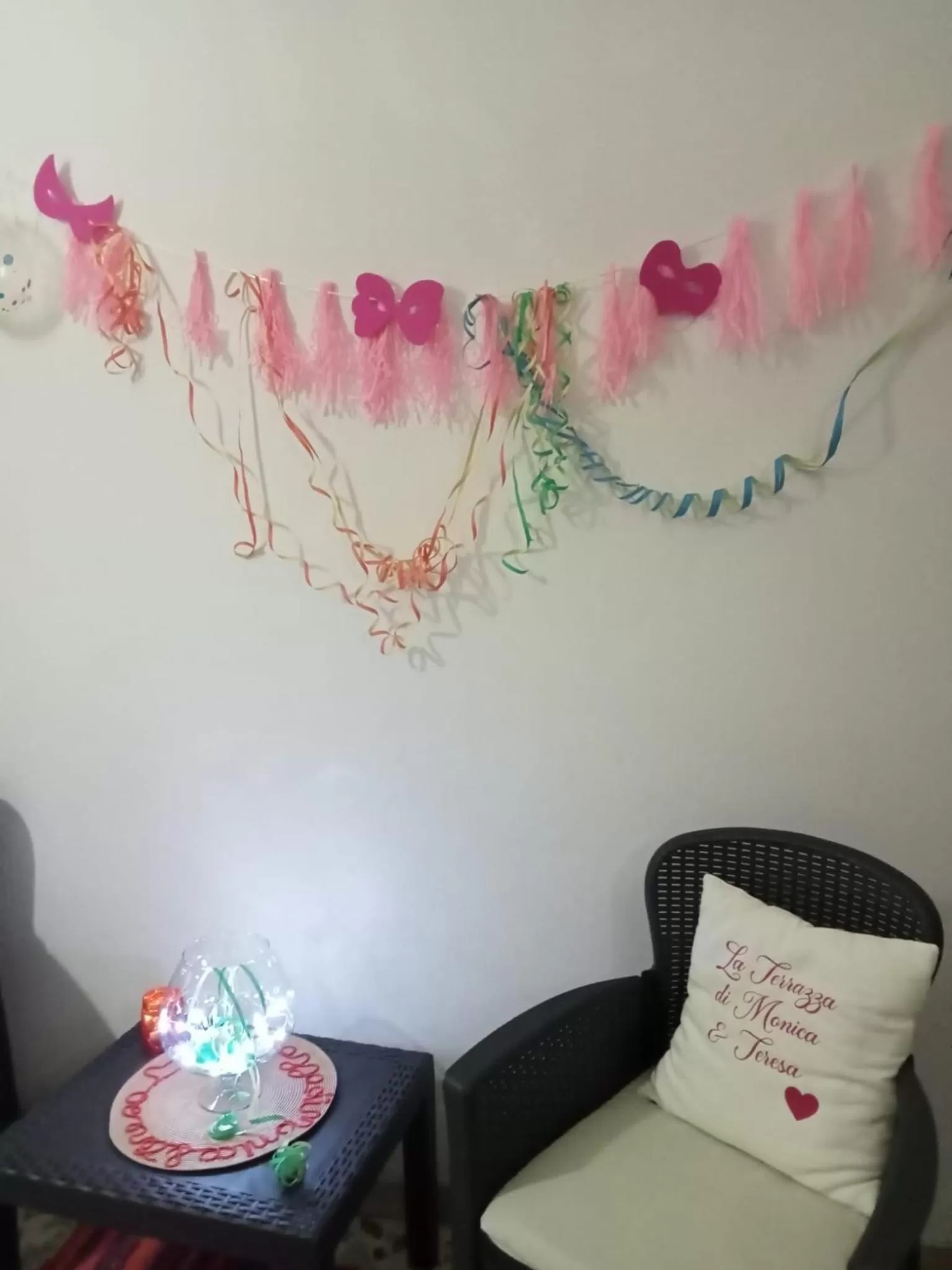 Decorative detail in La Terrazza di Monica & Teresa