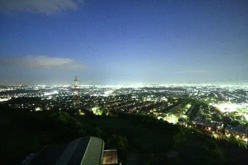 Night, Bird's-eye View in Sendai Hills Hotel