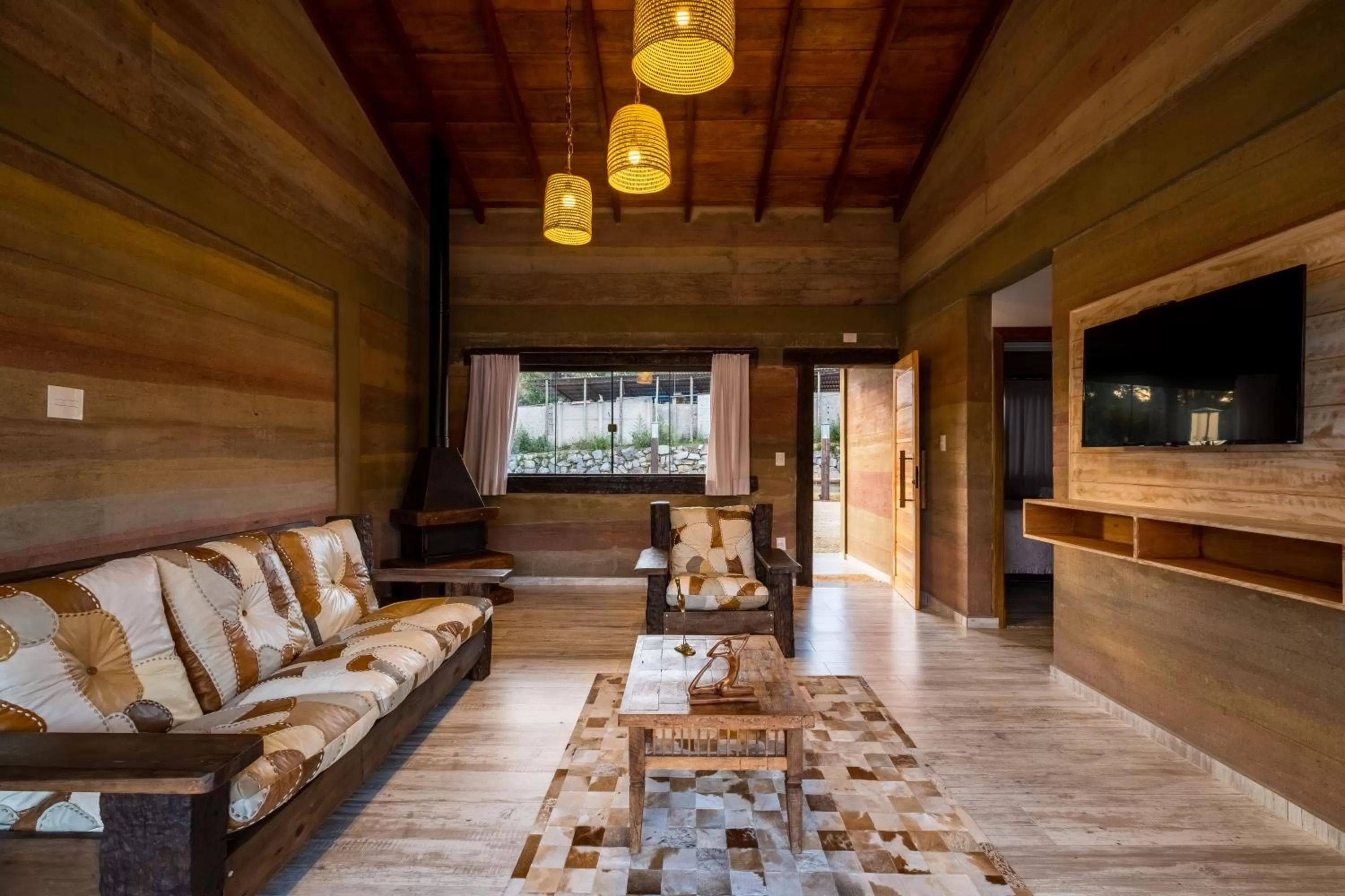 Living room in Pousada Trem Chic