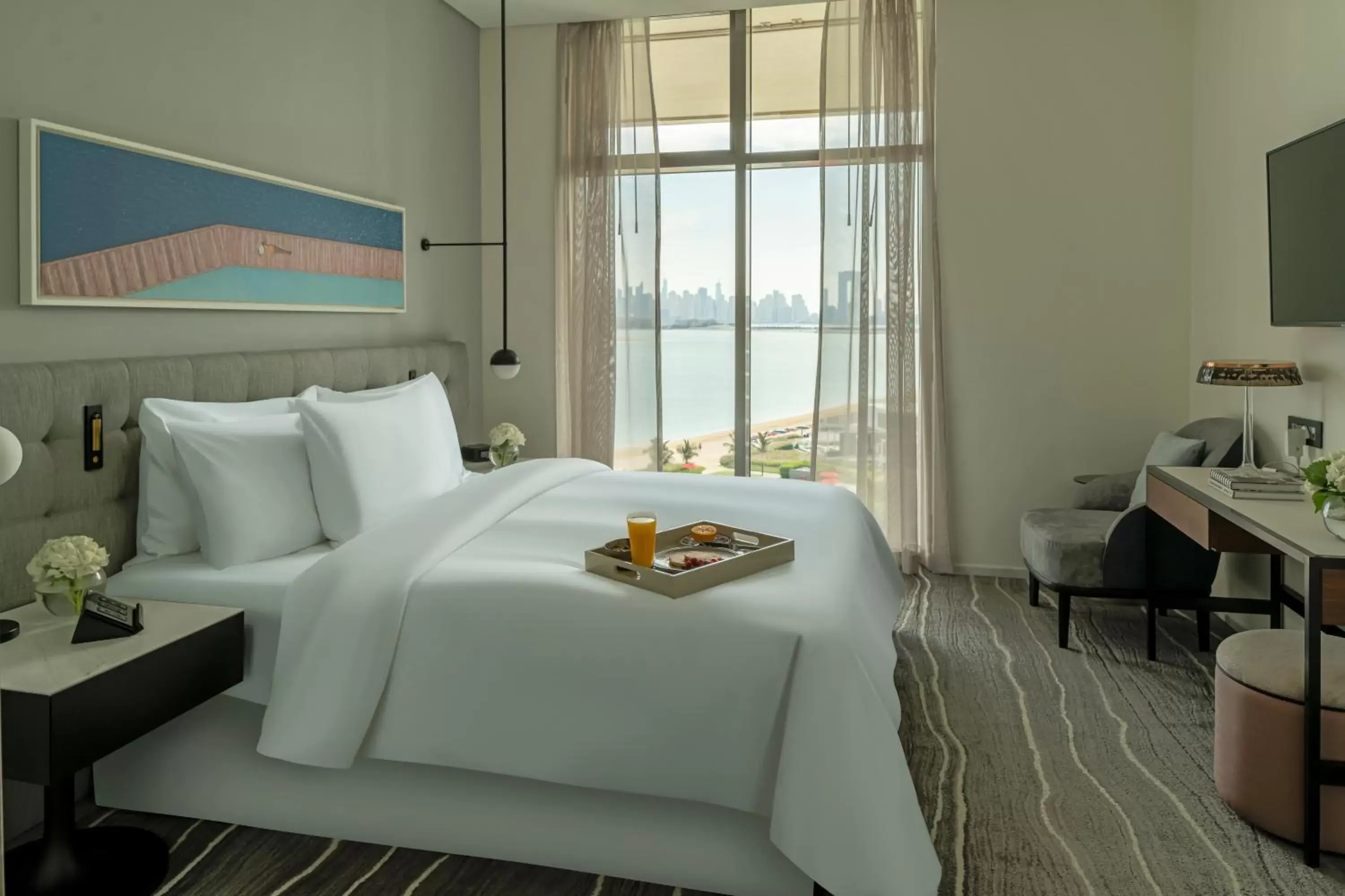 Bedroom, Bed in Th8 Palm Dubai Beach Resort Vignette Collection, an IHG hotel