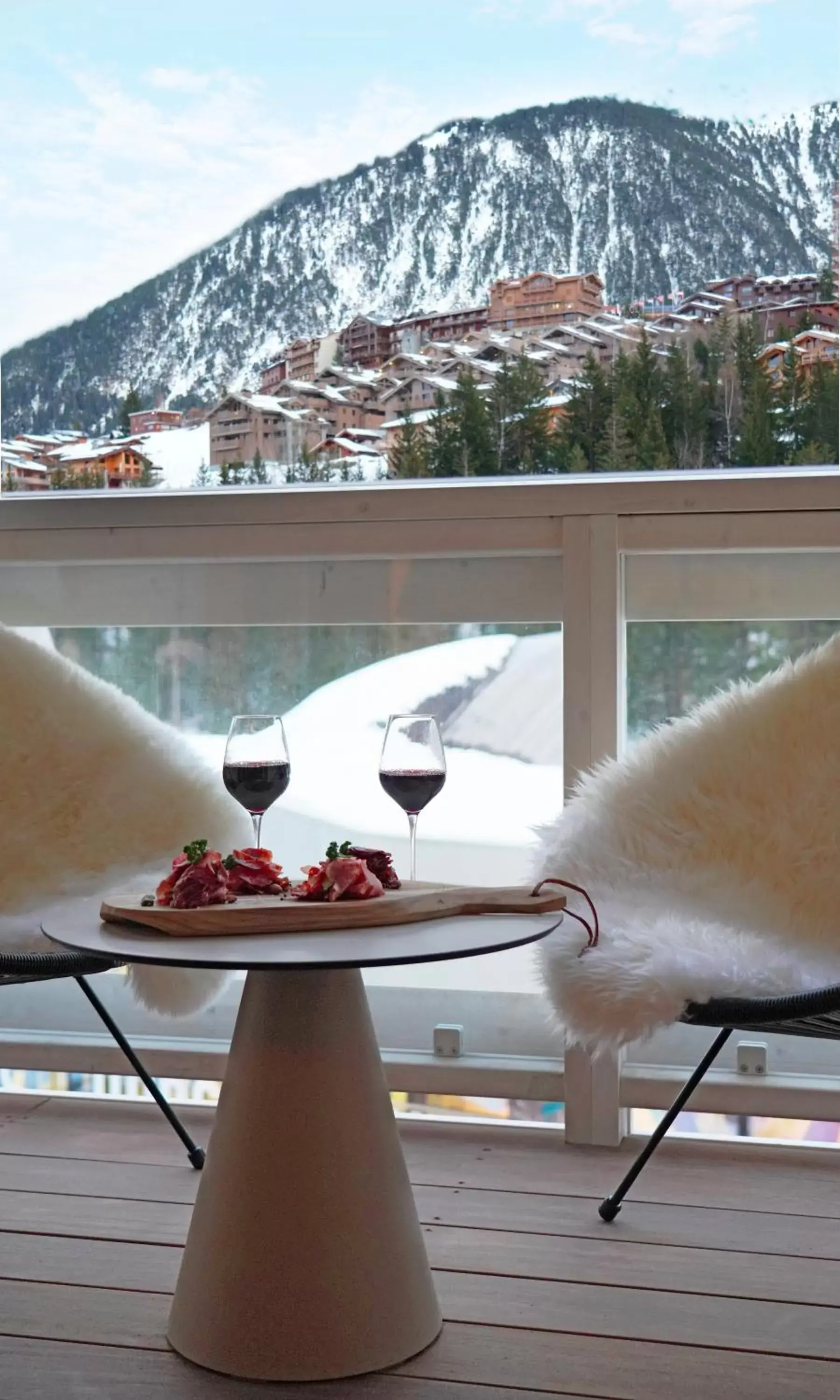 Winter, Mountain View in Ecrin Blanc Resort Courchevel