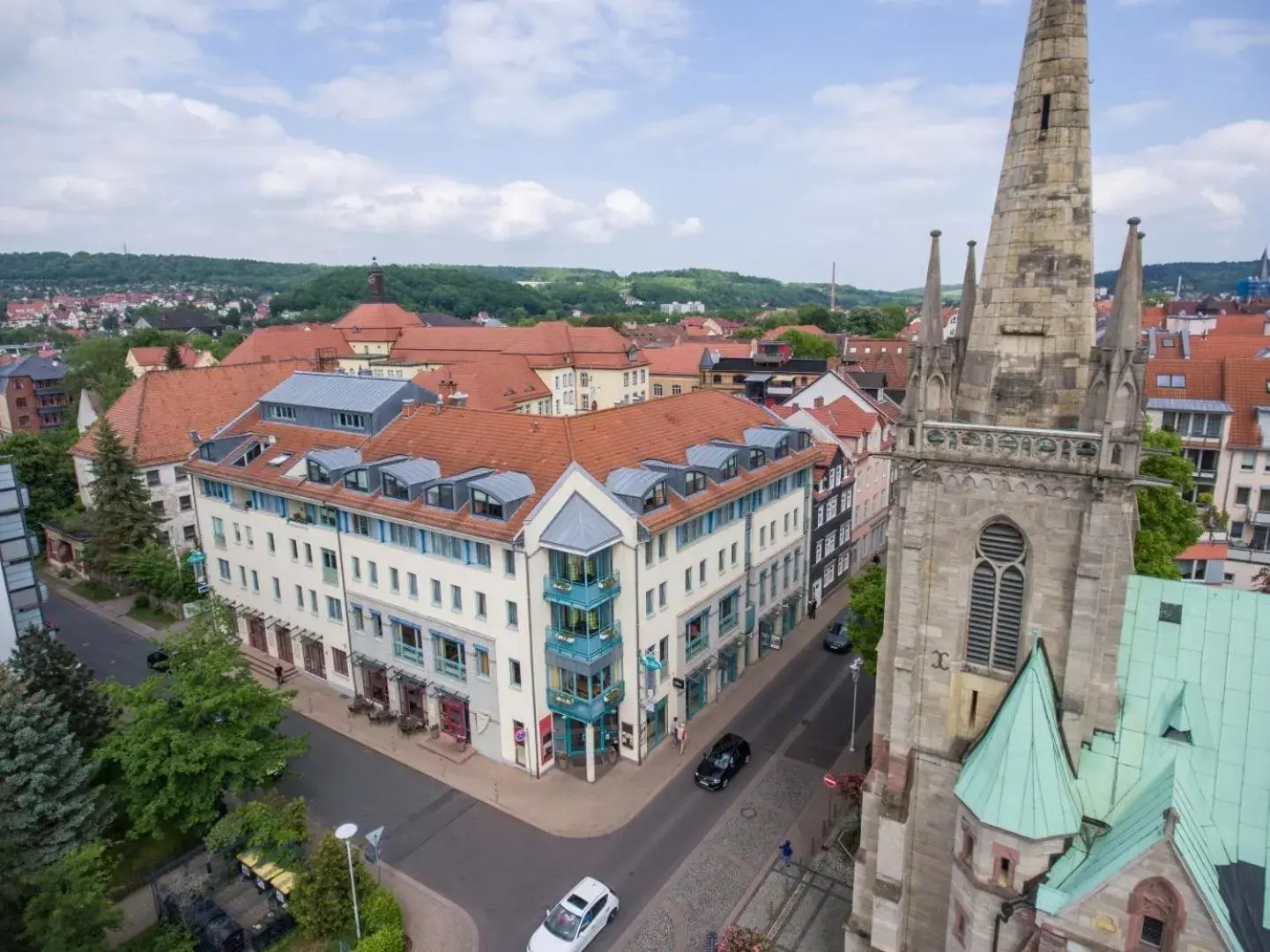 Property building, Bird's-eye View in Göbel's Sophien Hotel