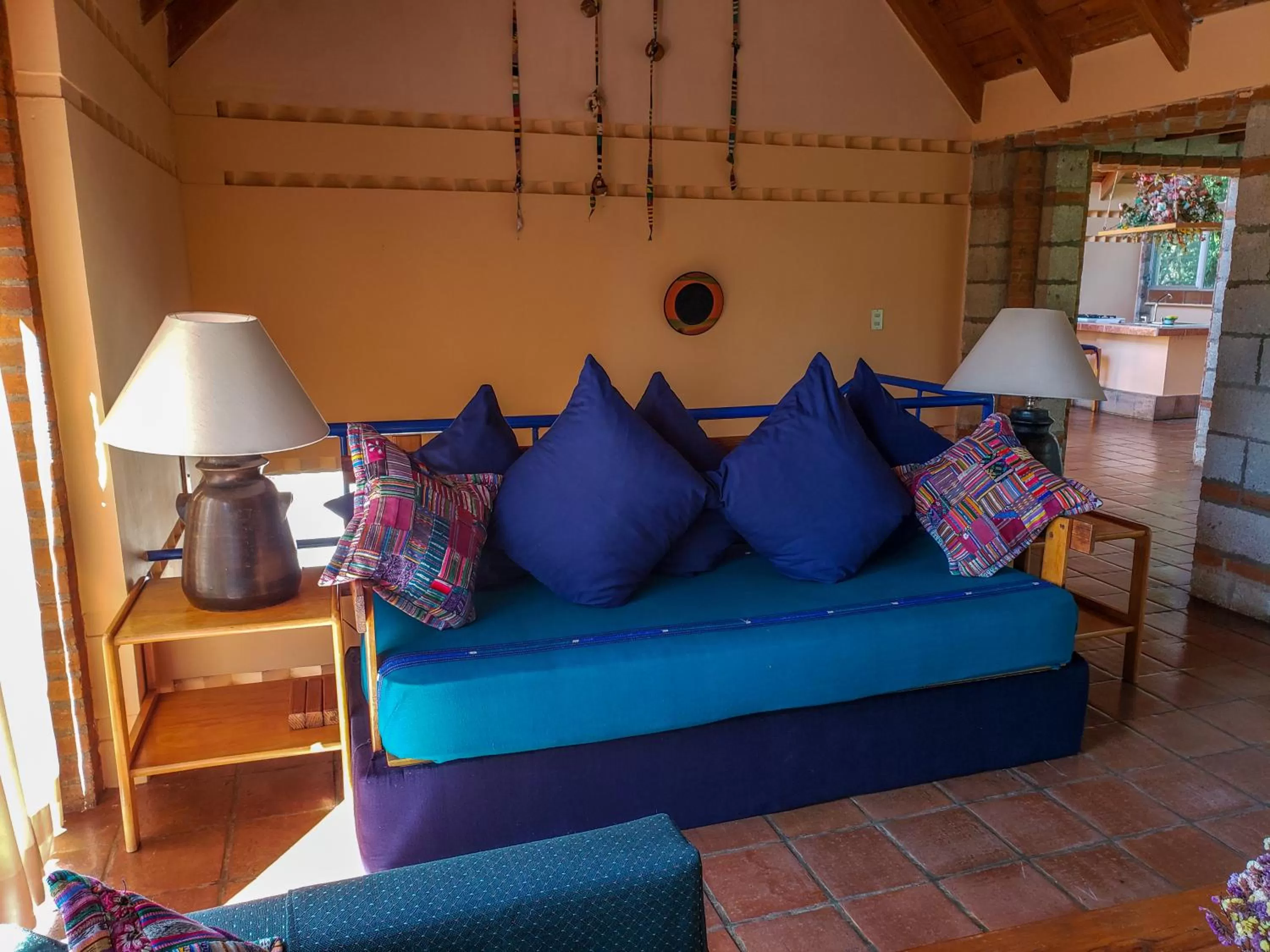 Living room in Hotel San Buenaventura de Atitlán