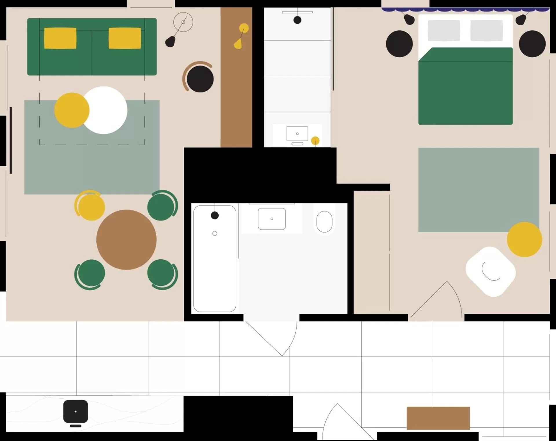 Photo of the whole room in No.4 Residence