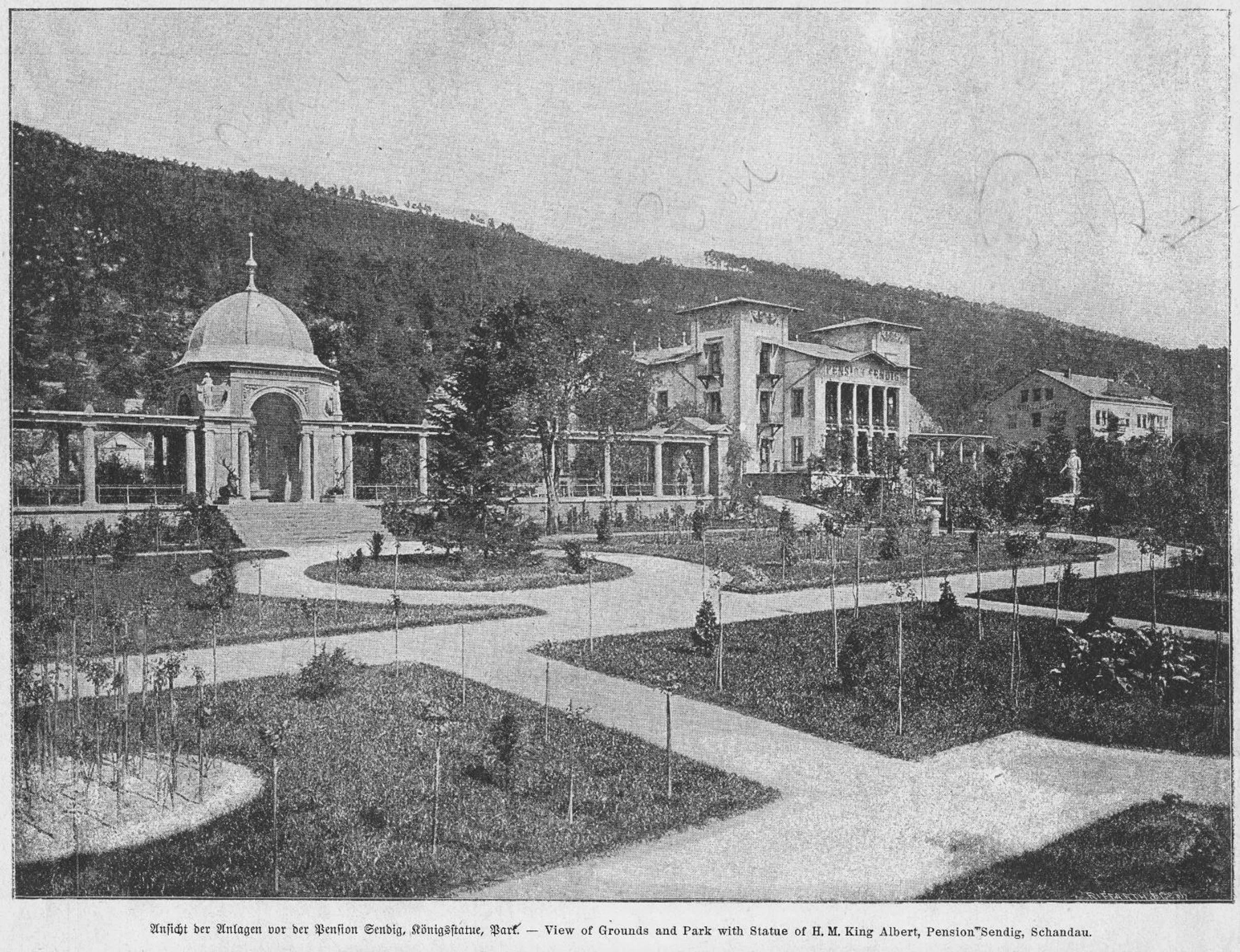 Property building in Parkhotel Bad Schandau mit SPA