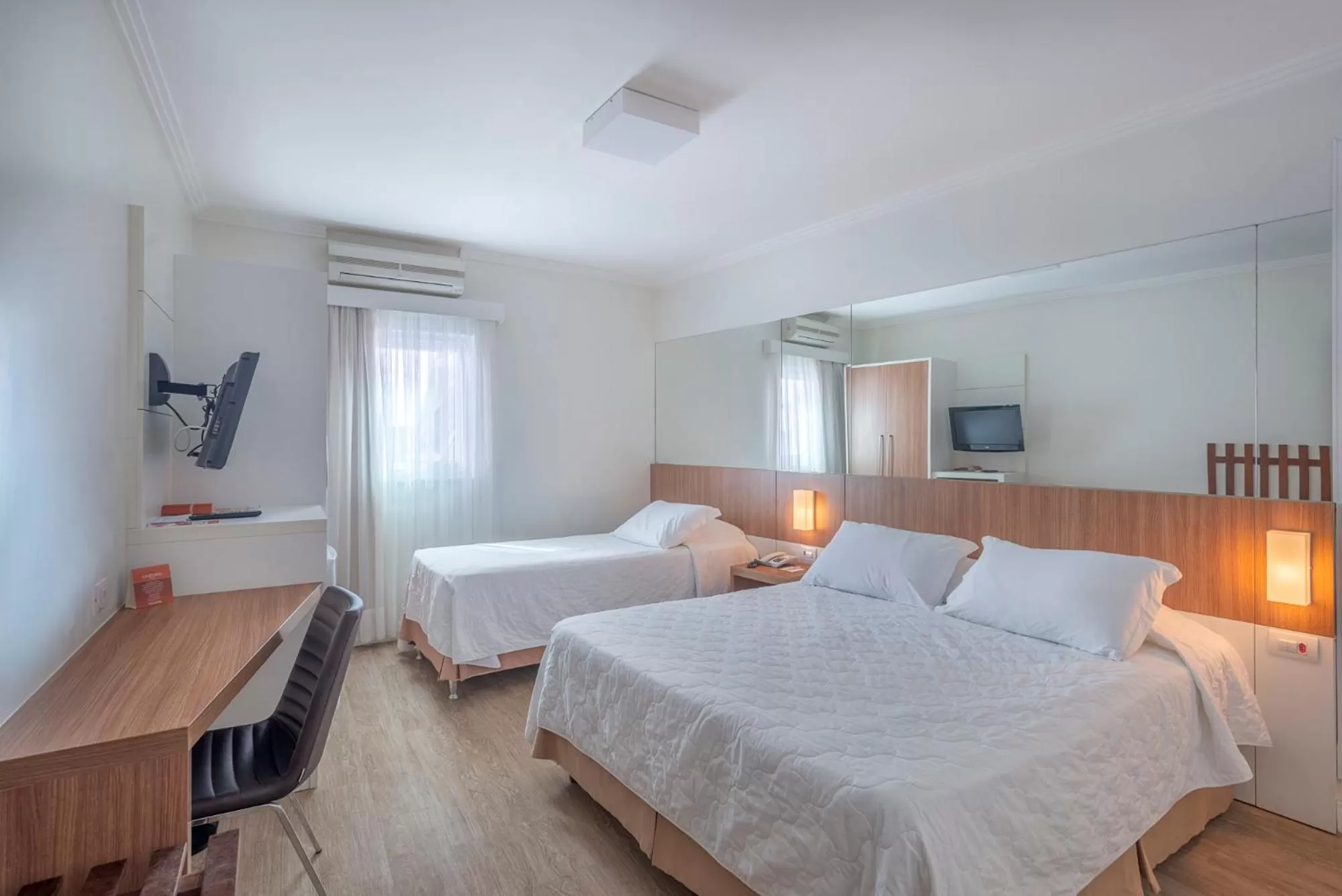 Bed in Hotel Glória Blumenau