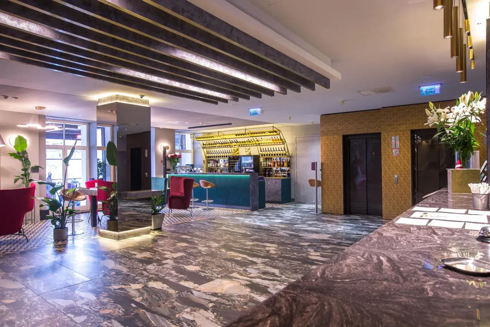 Lobby or reception in Mercure Riga Centre