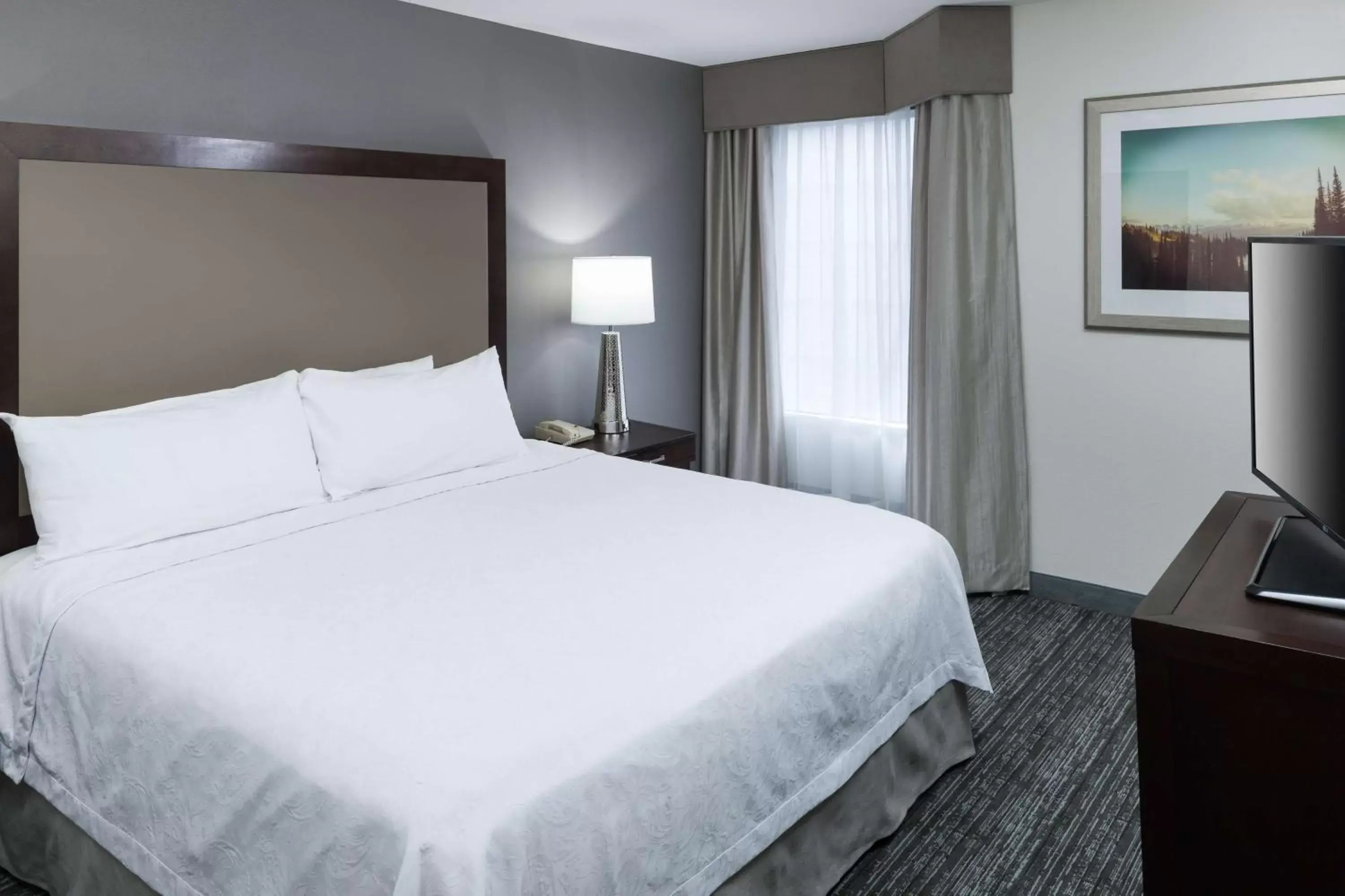 Bed in Homewood Suites by Hilton Seattle-Tacoma Airport/Tukwila