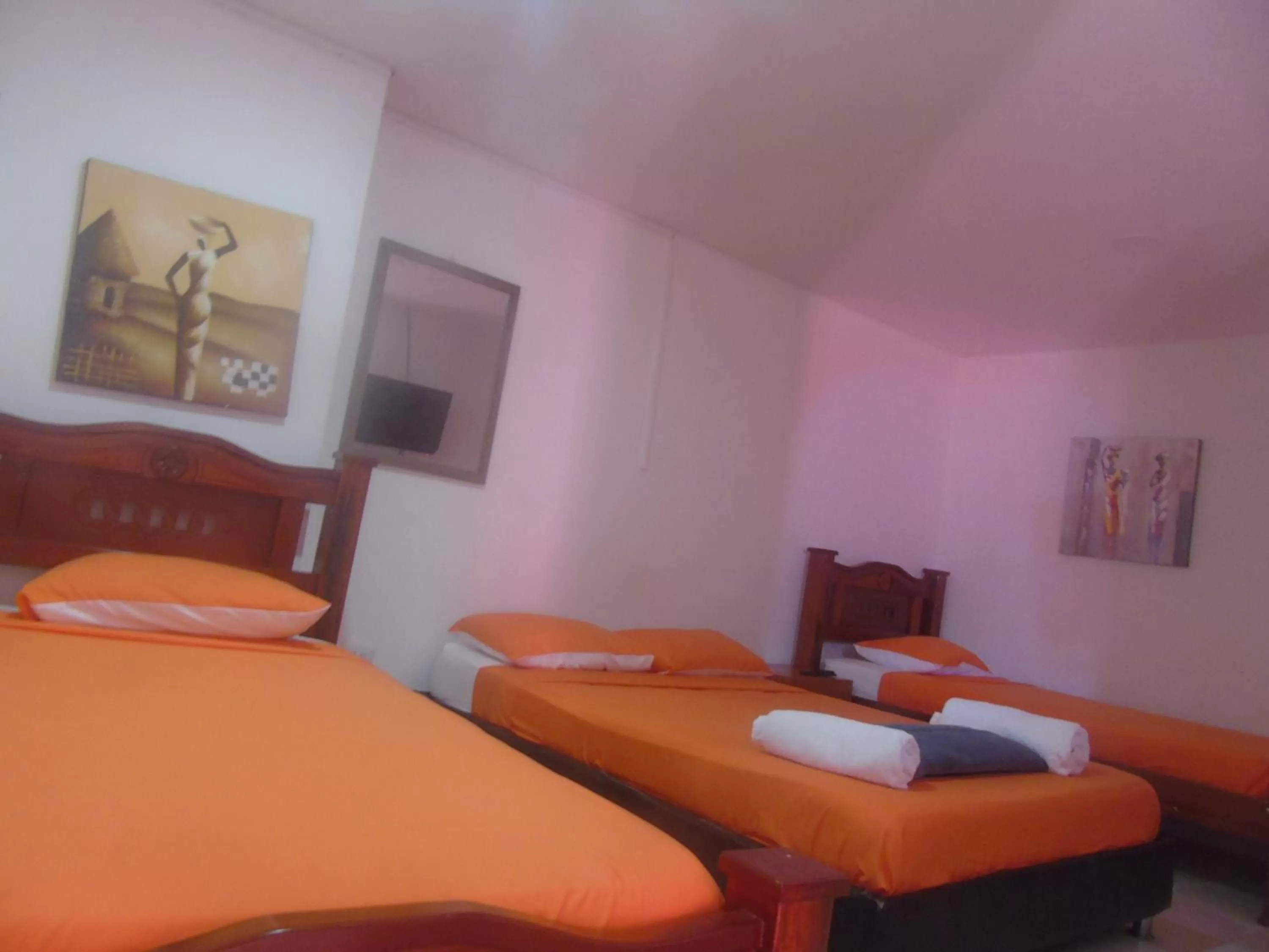 Bed in Posada Miss Joyce House