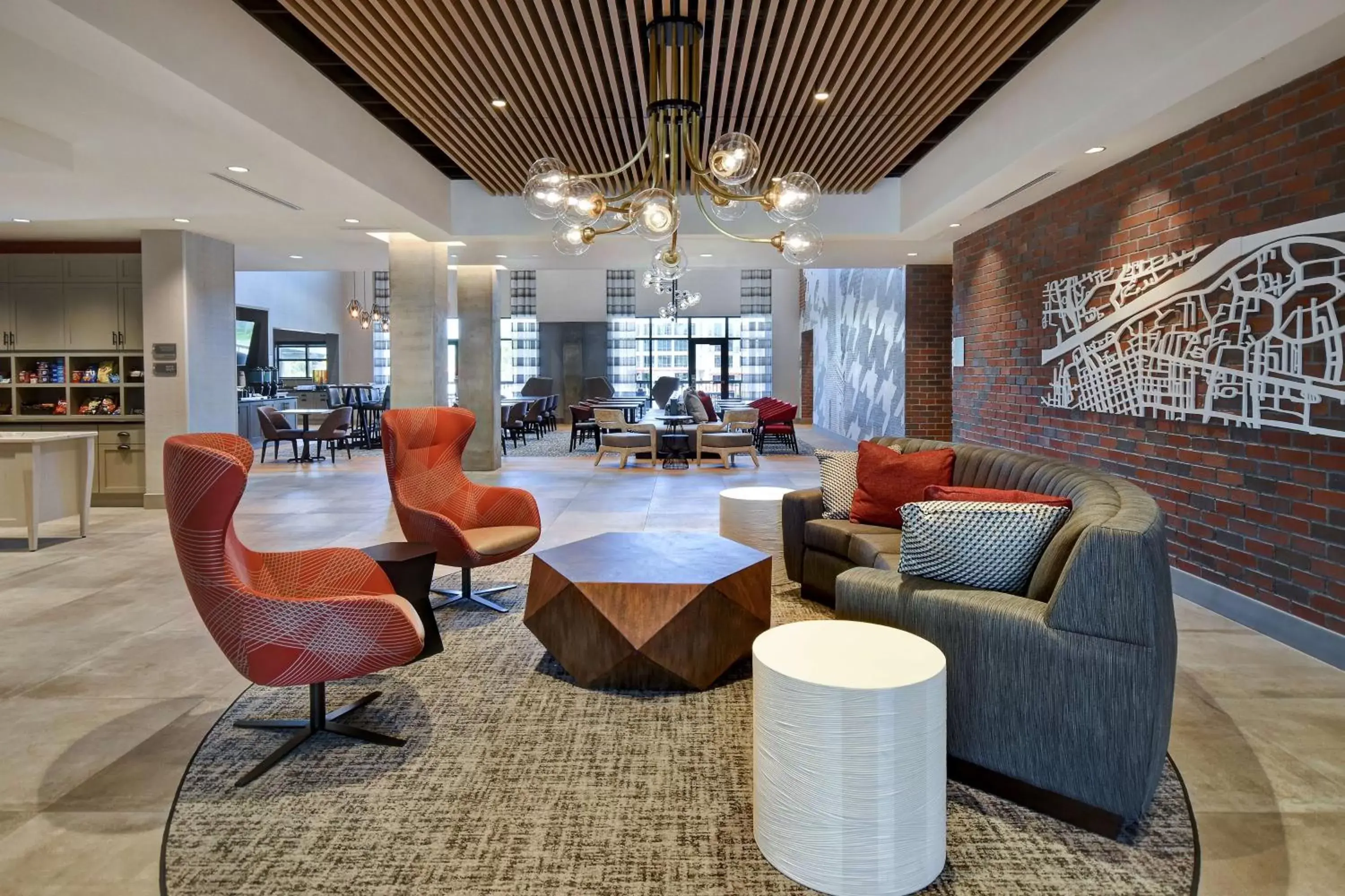 Lobby or reception, Lounge/Bar in Homewood Suites by Hilton Tuscaloosa Downtown, AL