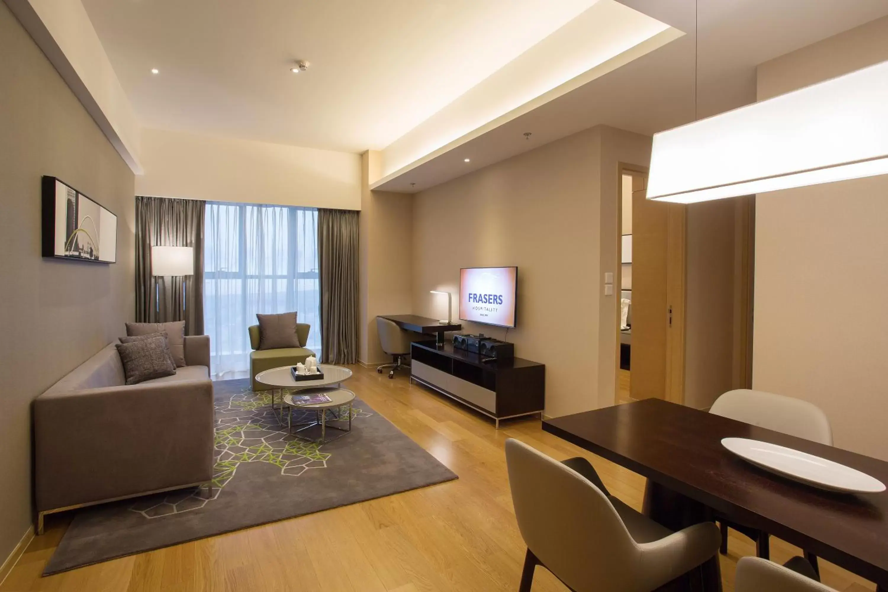 Living room, TV/Entertainment Center in Fraser Place Tianjin