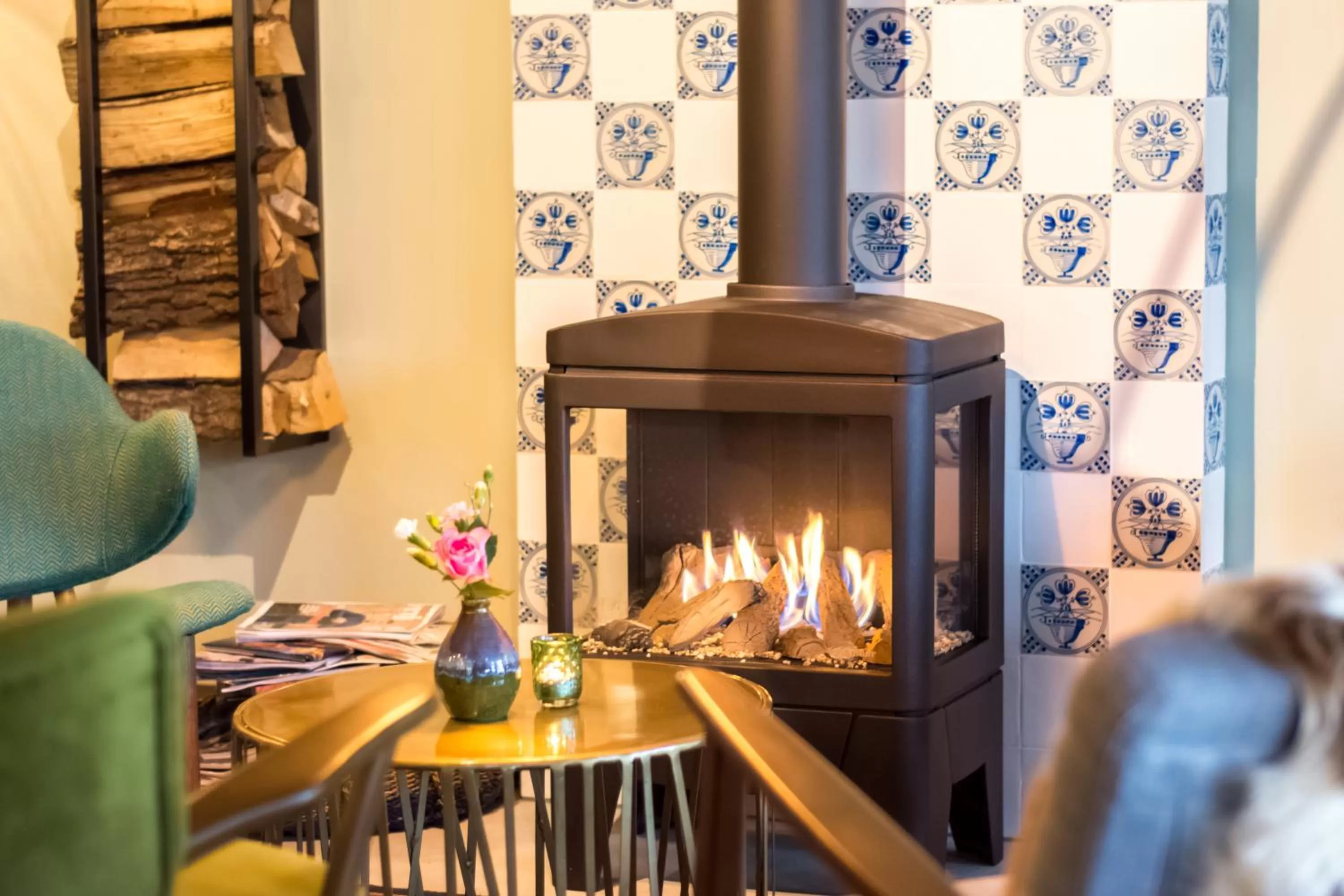 Seating area in LUDIEK eten en slapen