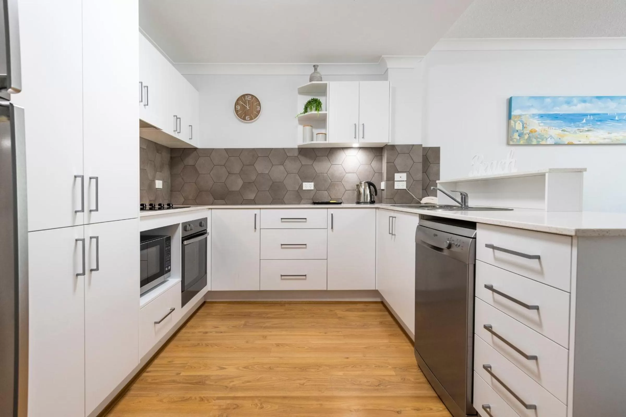 Kitchen or kitchenette in Pacific Marina Apartments