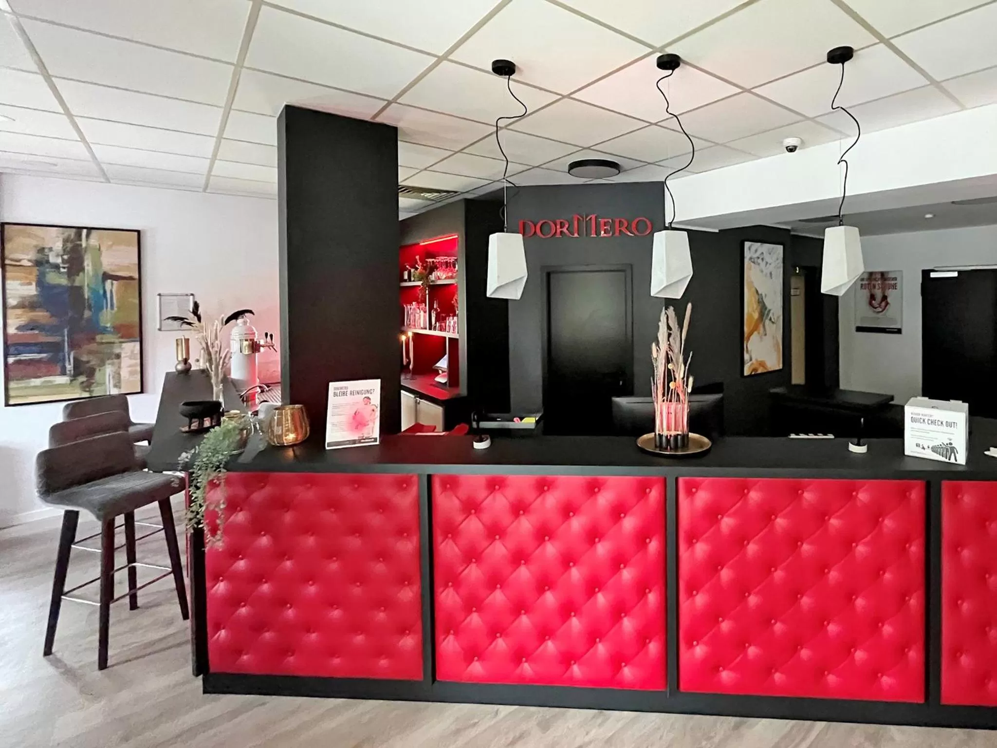 Lobby or reception in DORMERO Hotel Hoyerswerda