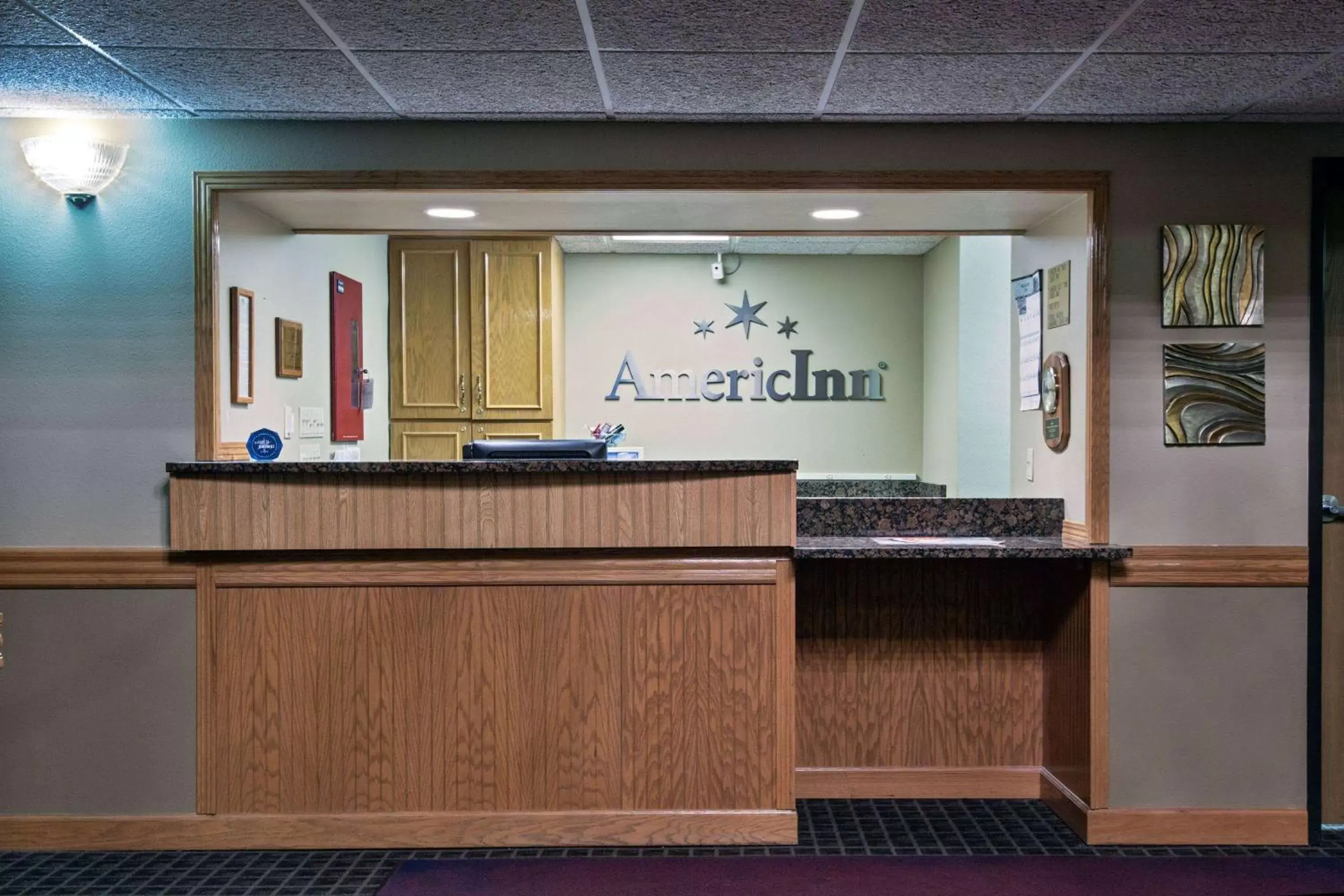 Lobby or reception in AmericInn by Wyndham Grundy Center Lobby or reception in AmericInn by Wyndham Grundy Center