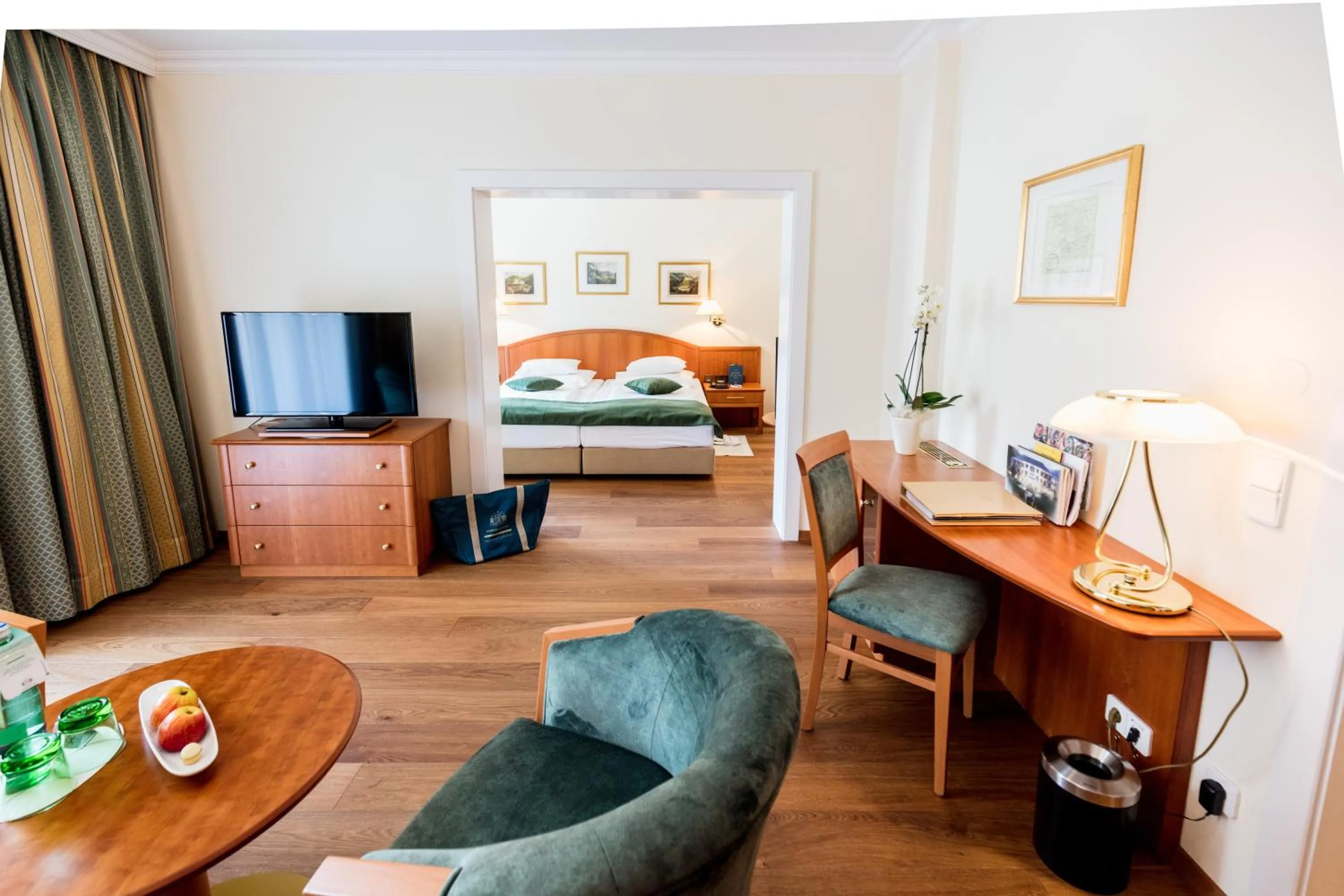 Photo of the whole room, Bed in Hotel Warmbaderhof