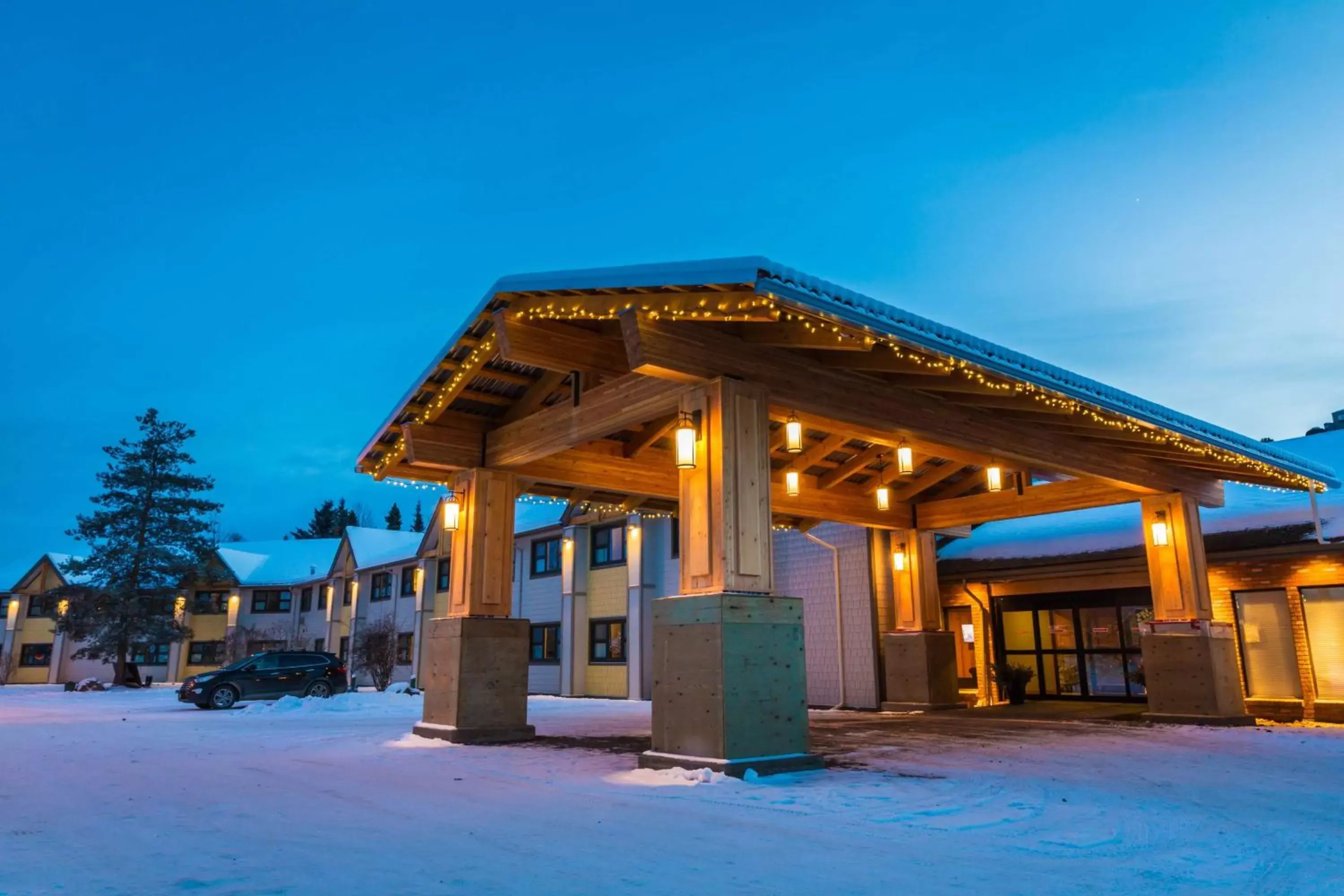 Property building, Winter in Prestige Hudson Bay Lodge Premier Collection